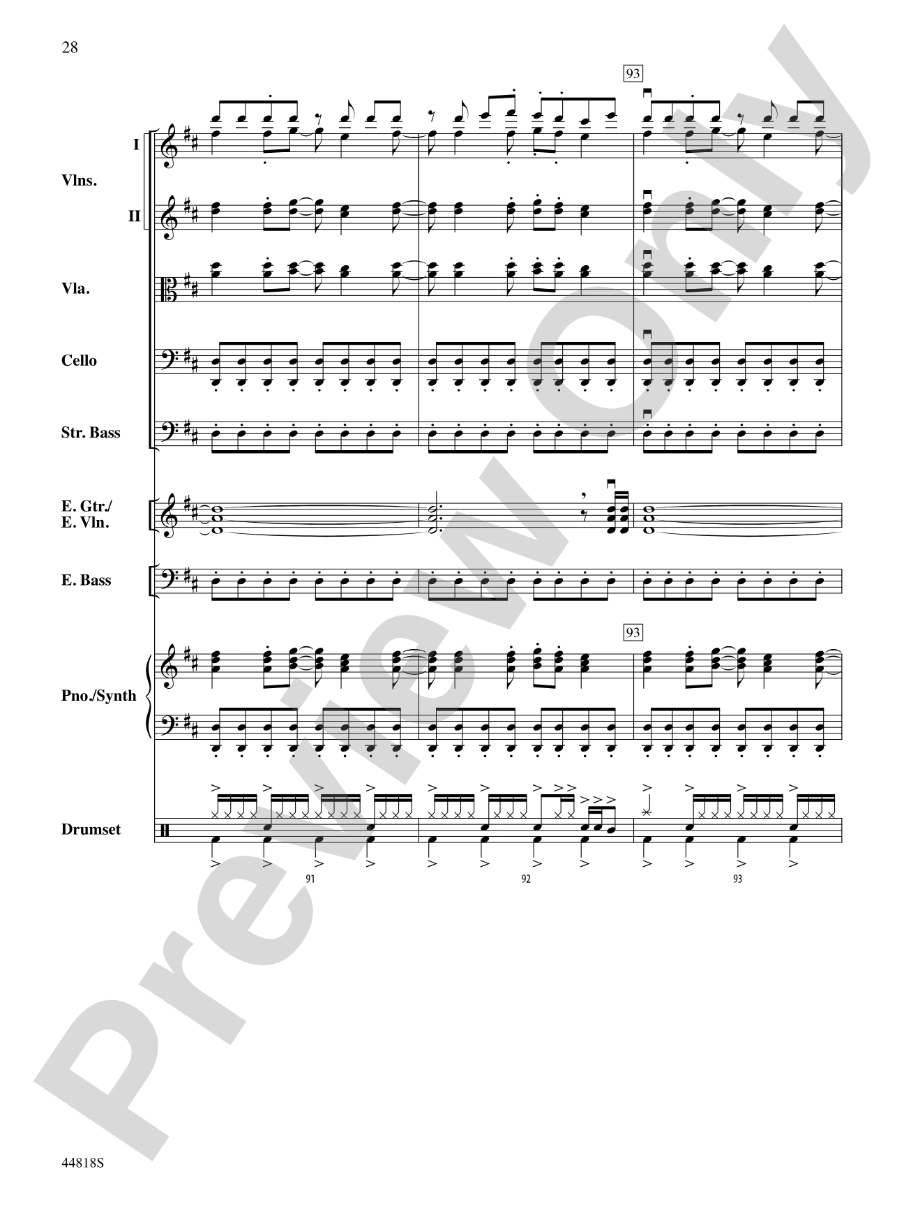 Appalachian Snowfall: Score
