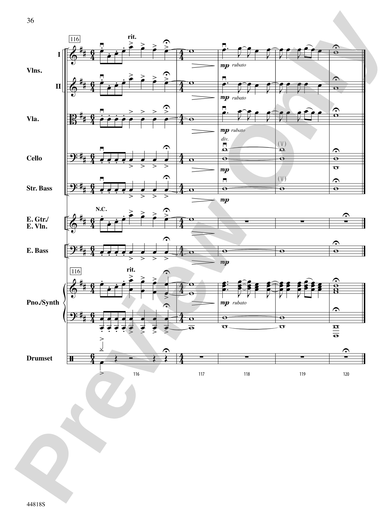 Appalachian Snowfall: Score