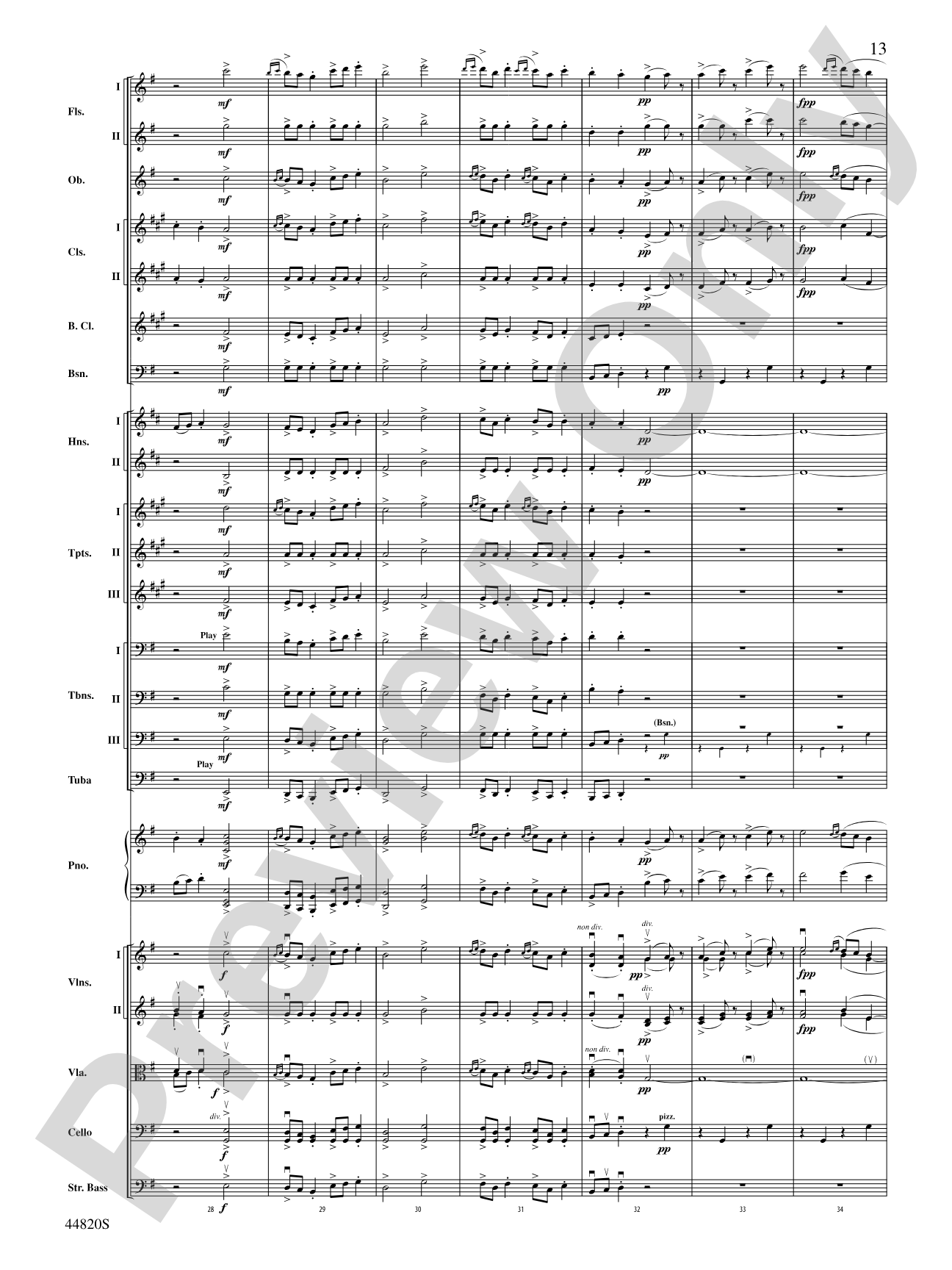 The Holberg Suite: Full Orchestra Conductor Score & Parts