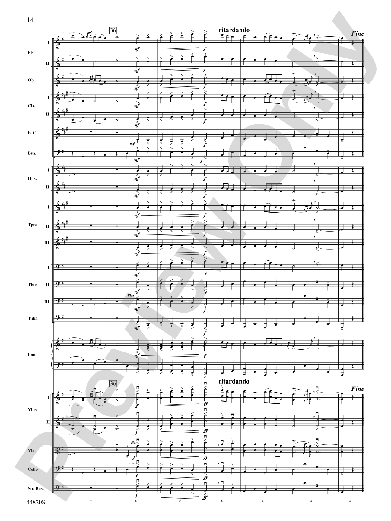 The Holberg Suite: Full Orchestra Conductor Score & Parts