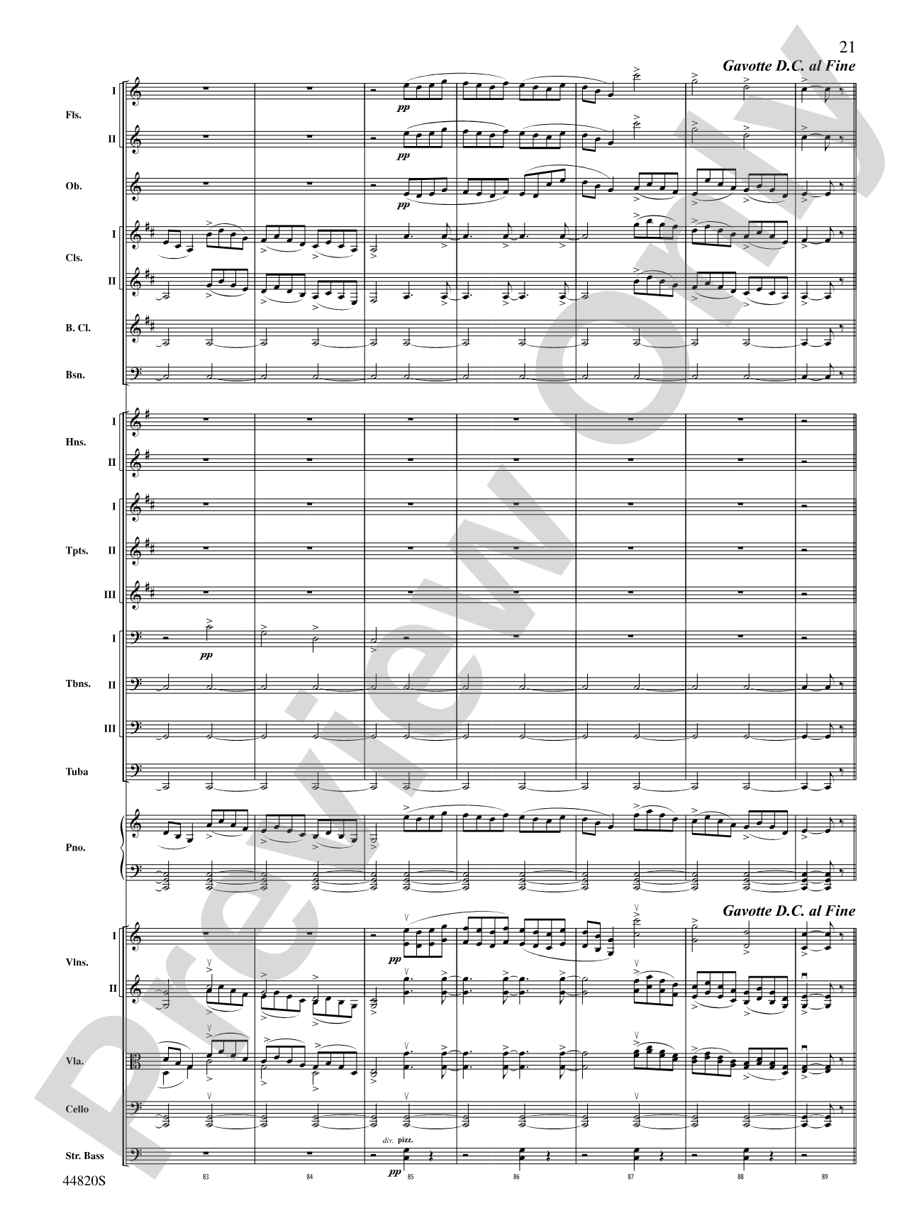 The Holberg Suite: Full Orchestra Conductor Score & Parts