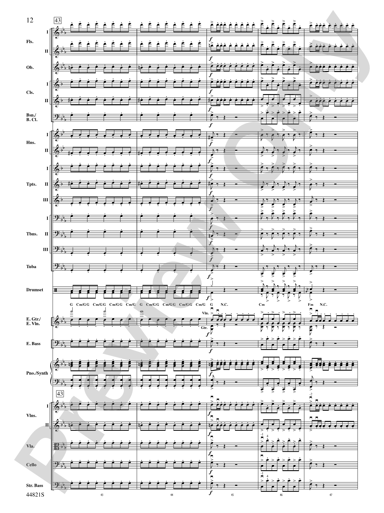 Dreams of Fireflies (On a Christmas Night): Score