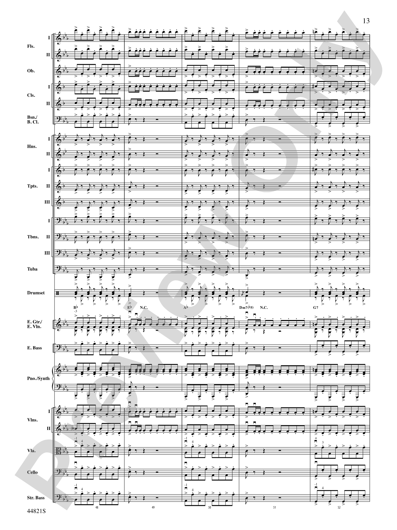 Dreams of Fireflies (On a Christmas Night): Score