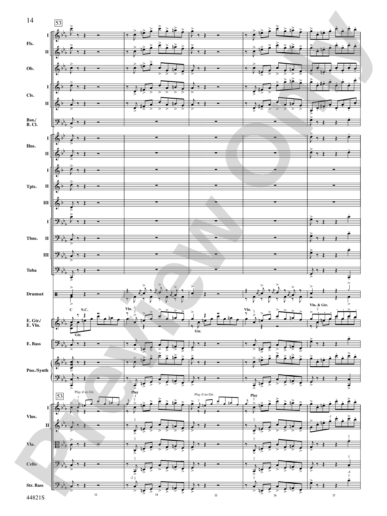 Dreams of Fireflies (On a Christmas Night): Score