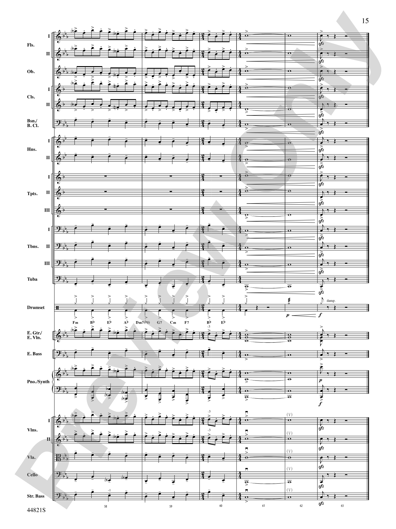 Dreams of Fireflies (On a Christmas Night): Score