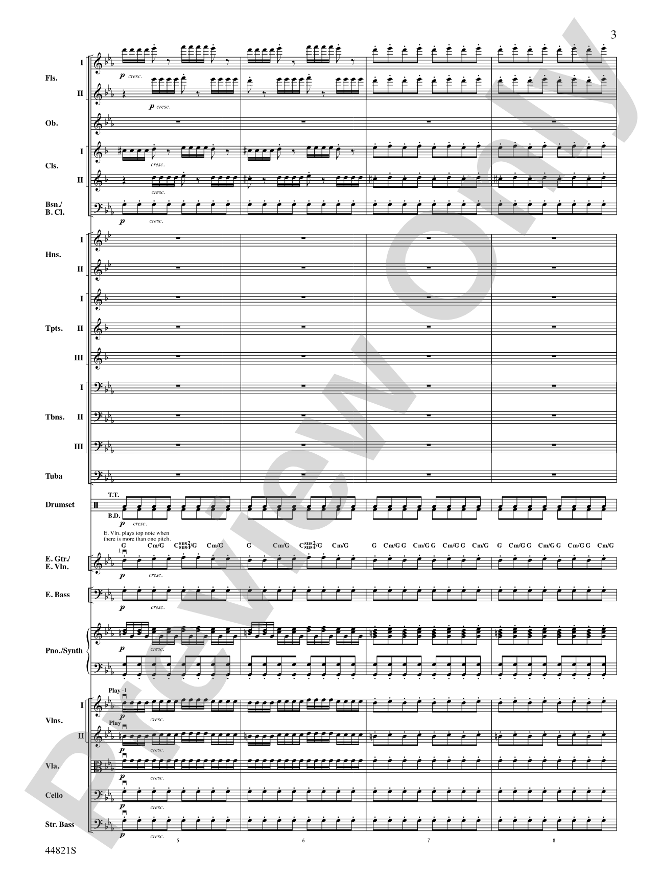 Dreams of Fireflies (On a Christmas Night): Score