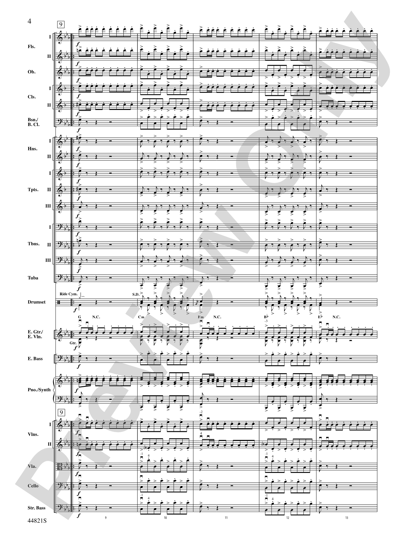 Dreams of Fireflies (On a Christmas Night): Score