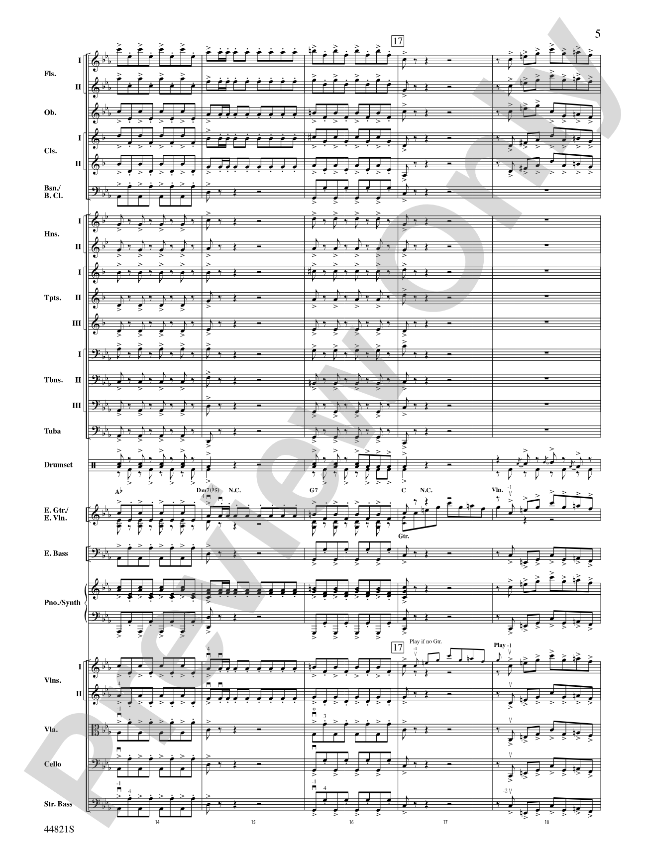 Dreams of Fireflies (On a Christmas Night): Score