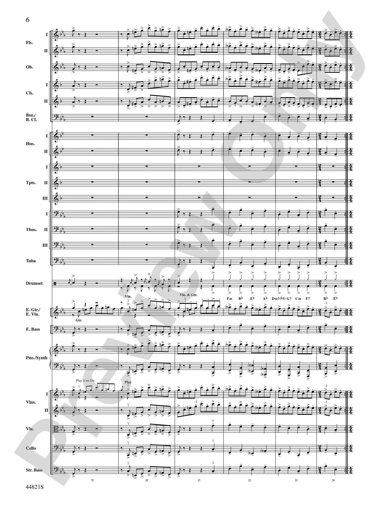 Dreams of Fireflies (On a Christmas Night): Score