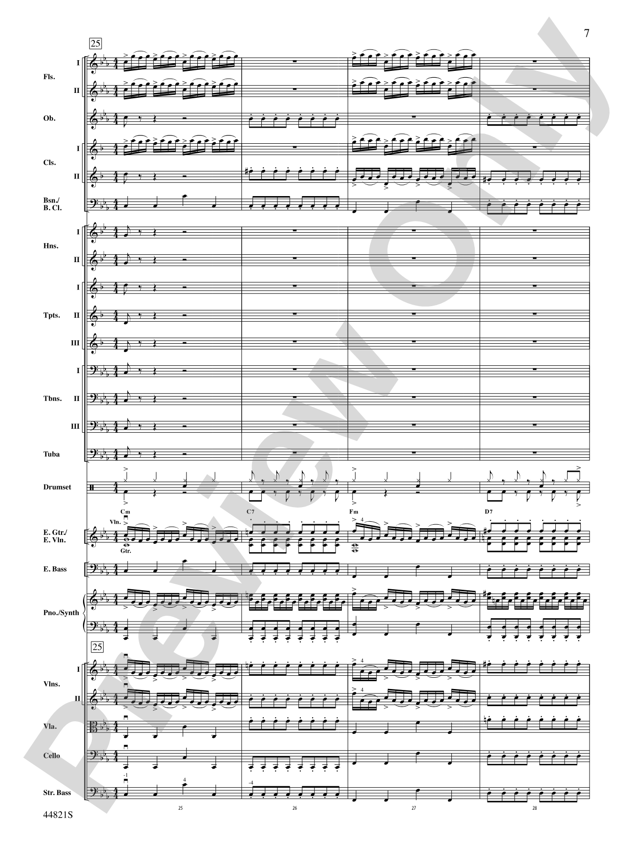 Dreams of Fireflies (On a Christmas Night): Score