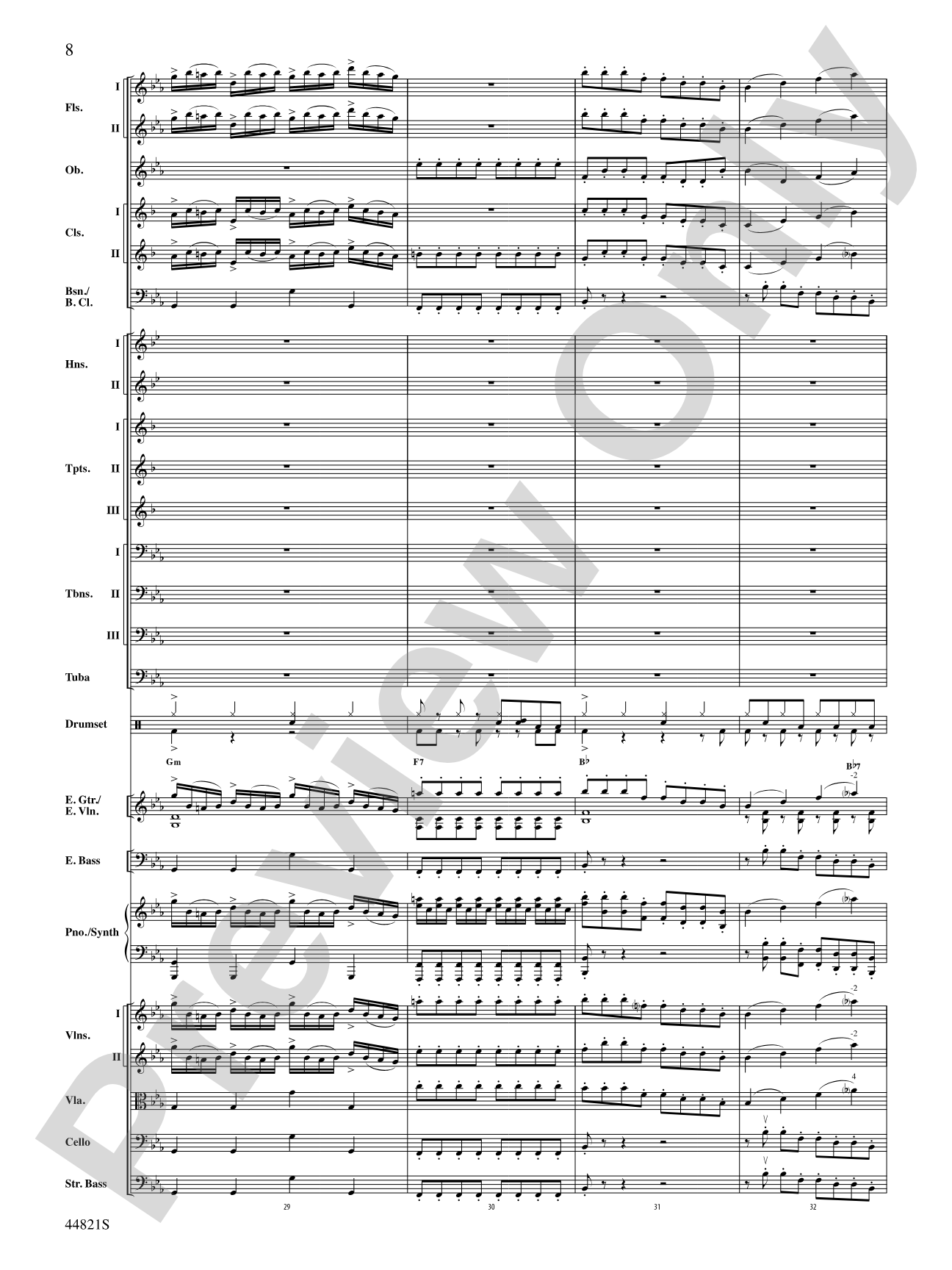 Dreams of Fireflies (On a Christmas Night): Score