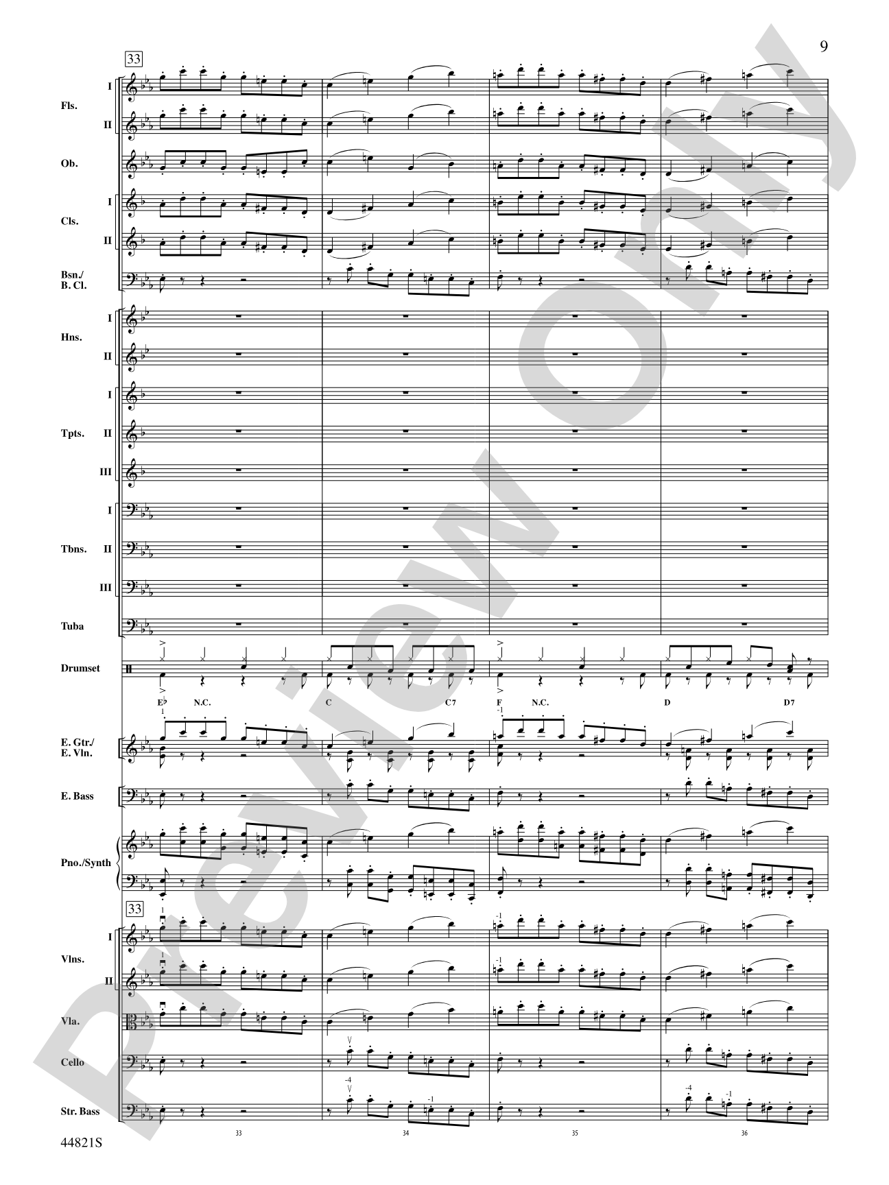 Dreams of Fireflies (On a Christmas Night): Score