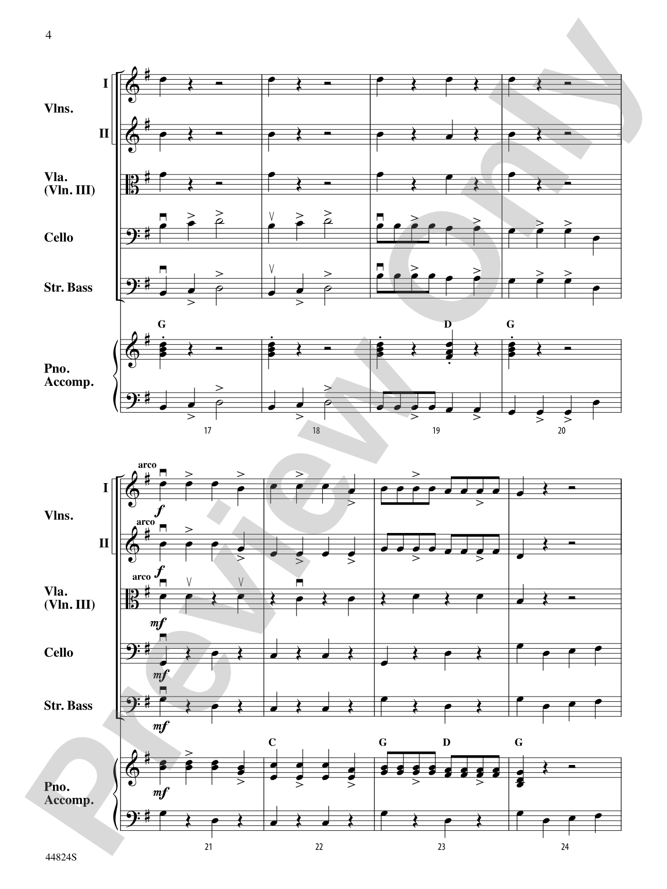 American Square Dance Set: String Orchestra Conductor Score & Parts