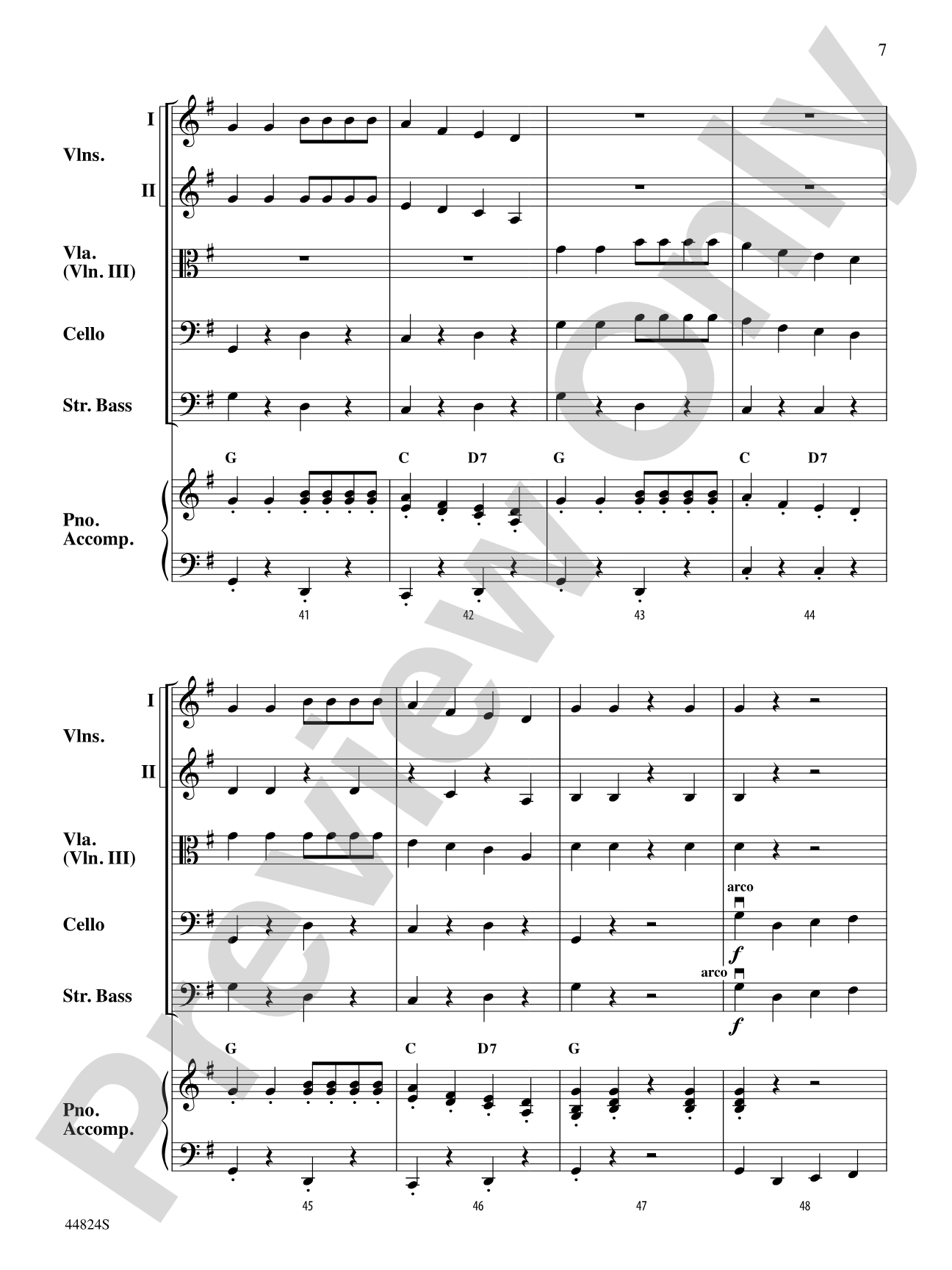 American Square Dance Set: String Orchestra Conductor Score & Parts