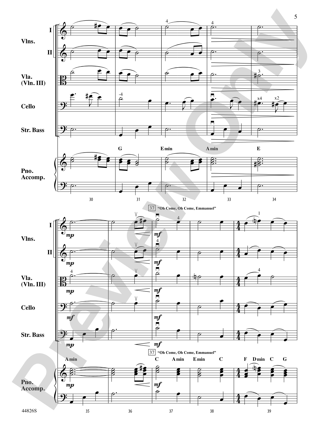 Christmas Cello-bration: String Orchestra Conductor Score & Parts