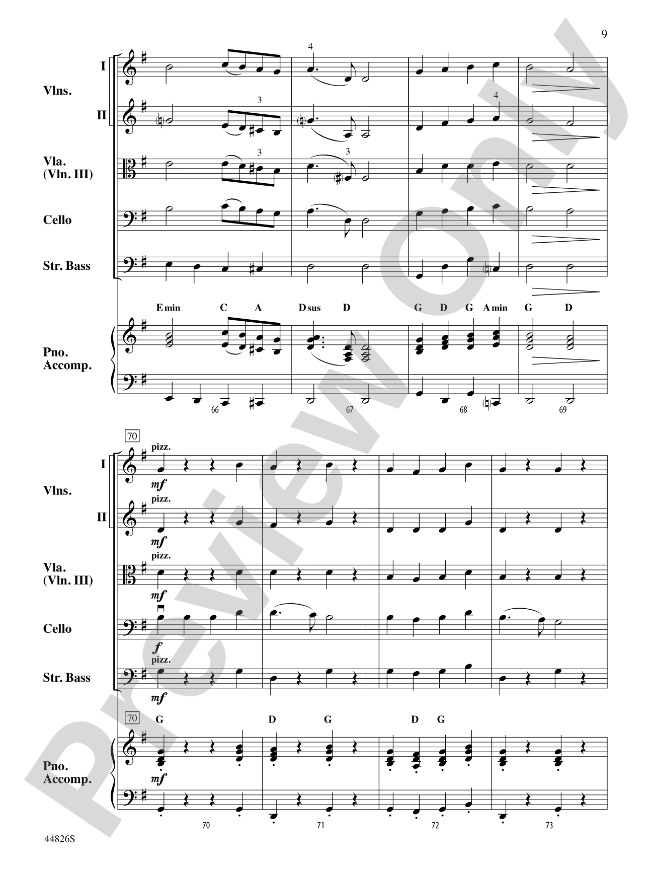 Christmas Cello-bration: String Orchestra Conductor Score & Parts