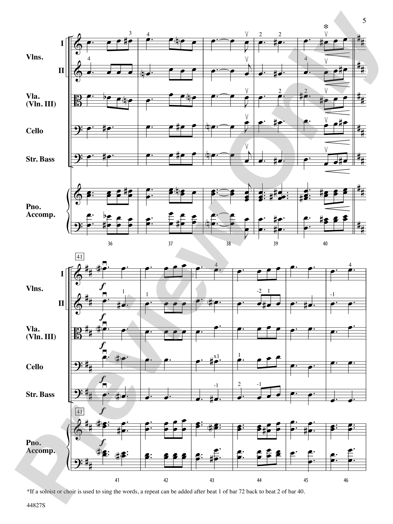 Lift Every Voice and Sing: String Orchestra Conductor Score & Parts