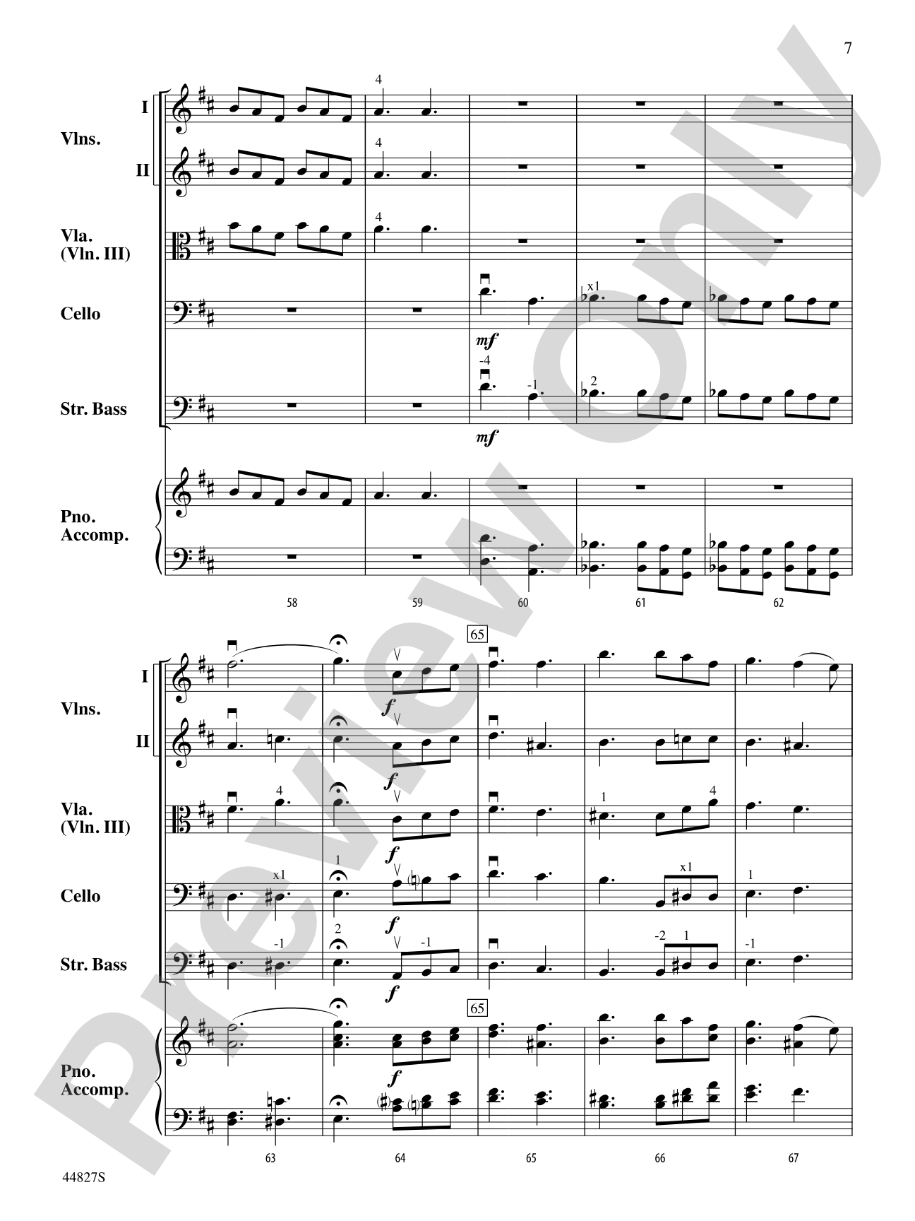 Lift Every Voice and Sing: String Orchestra Conductor Score & Parts