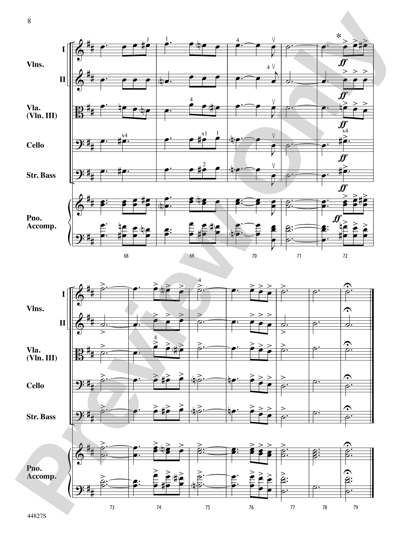 Lift Every Voice and Sing: String Orchestra Conductor Score & Parts