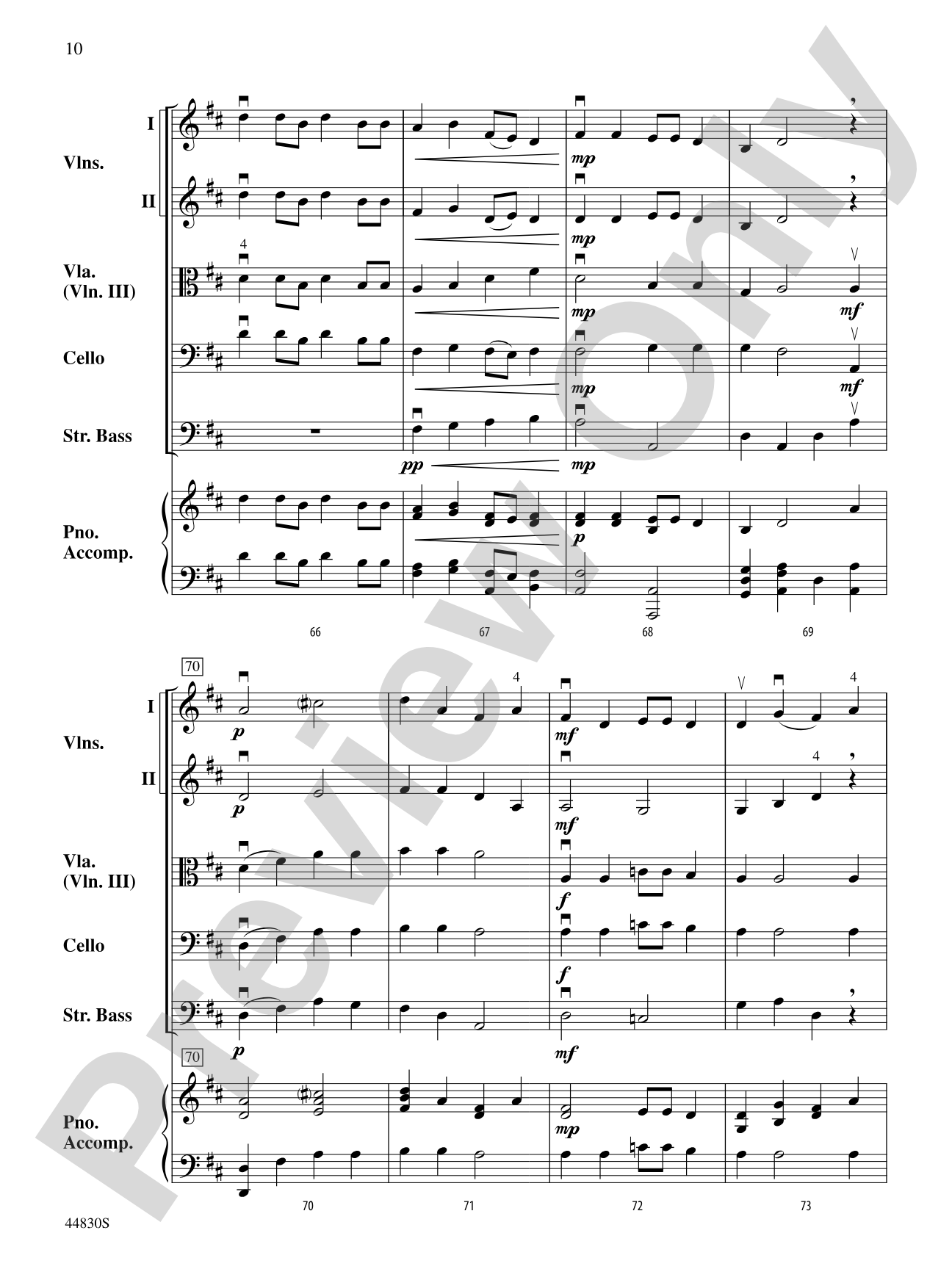 Smoky Mountain Christmas: String Orchestra Conductor Score & Parts