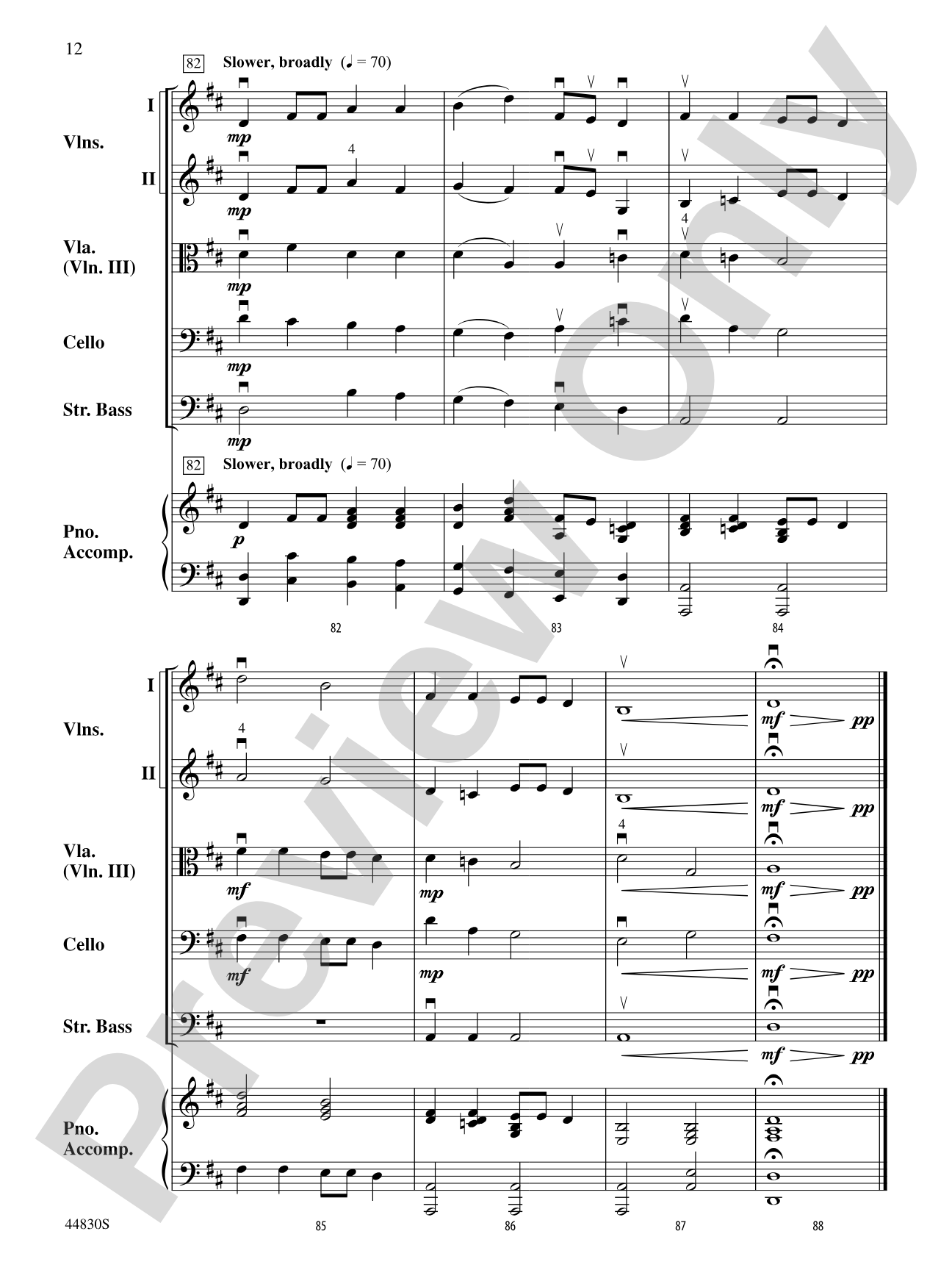 Smoky Mountain Christmas: String Orchestra Conductor Score & Parts
