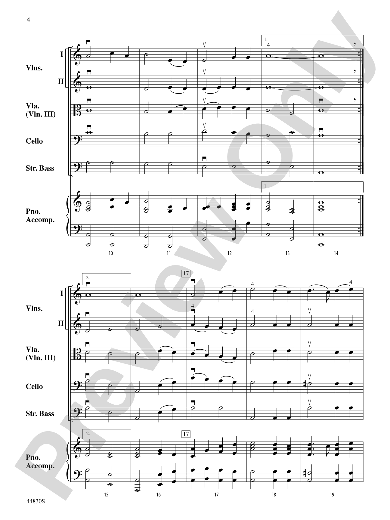 Smoky Mountain Christmas: String Orchestra Conductor Score & Parts