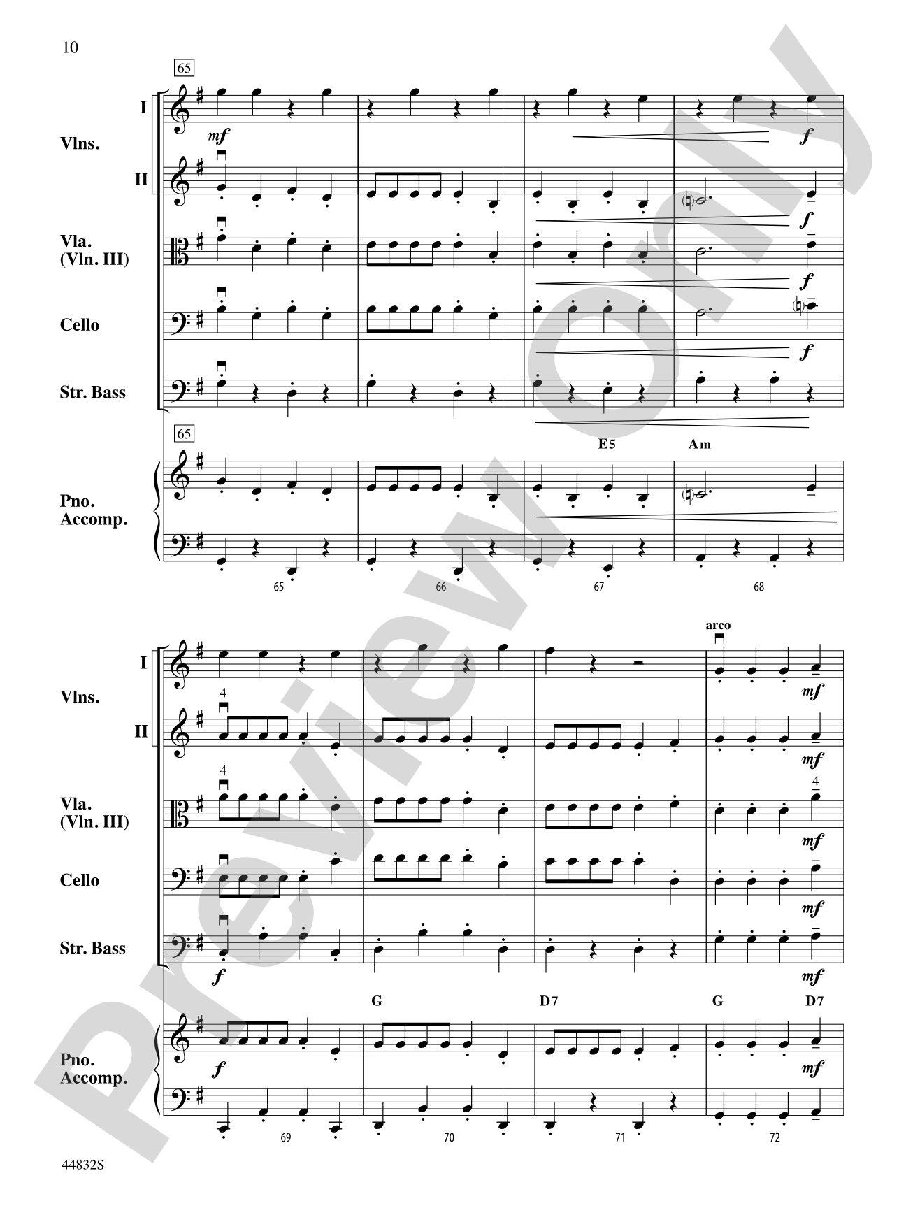Bella Bocca Polka: String Orchestra Conductor Score & Parts