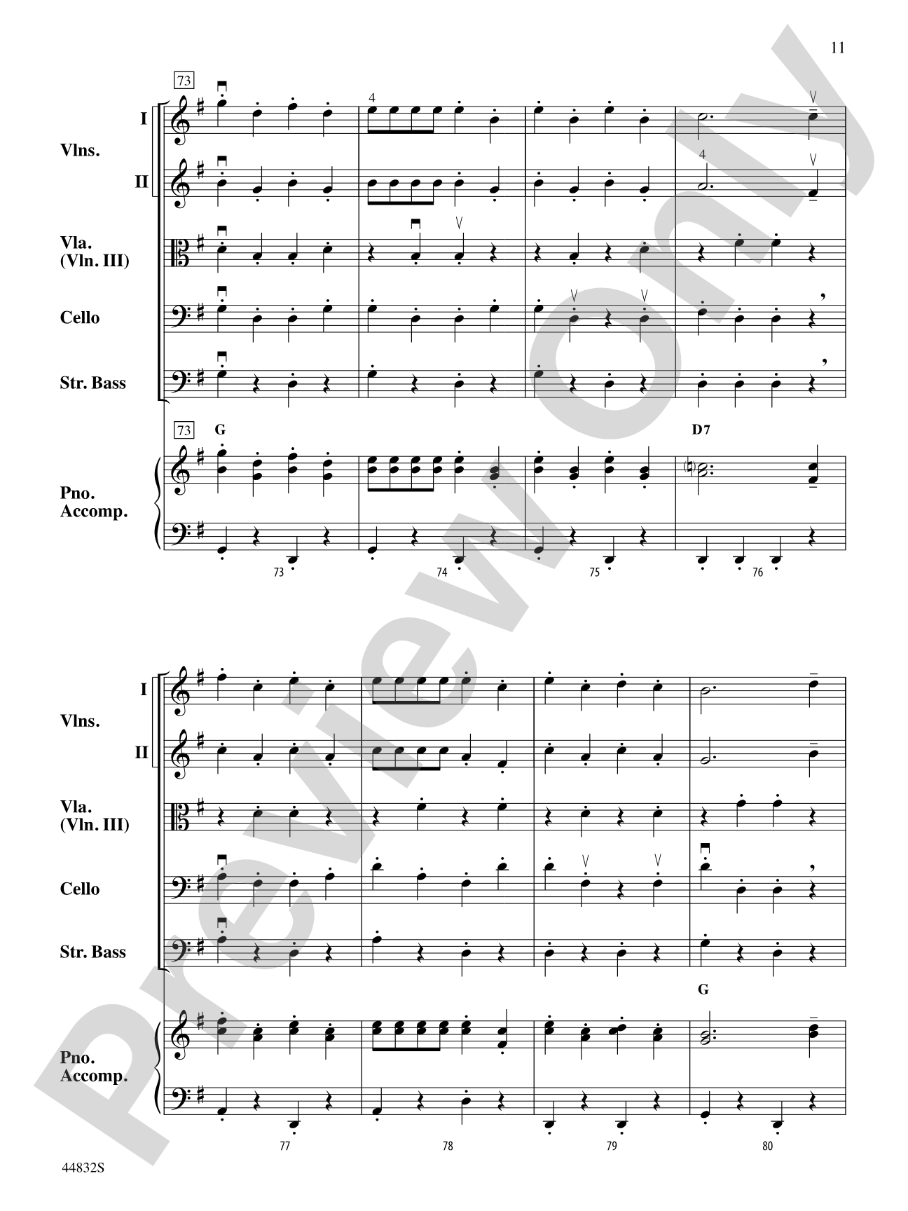 Bella Bocca Polka: String Orchestra Conductor Score & Parts