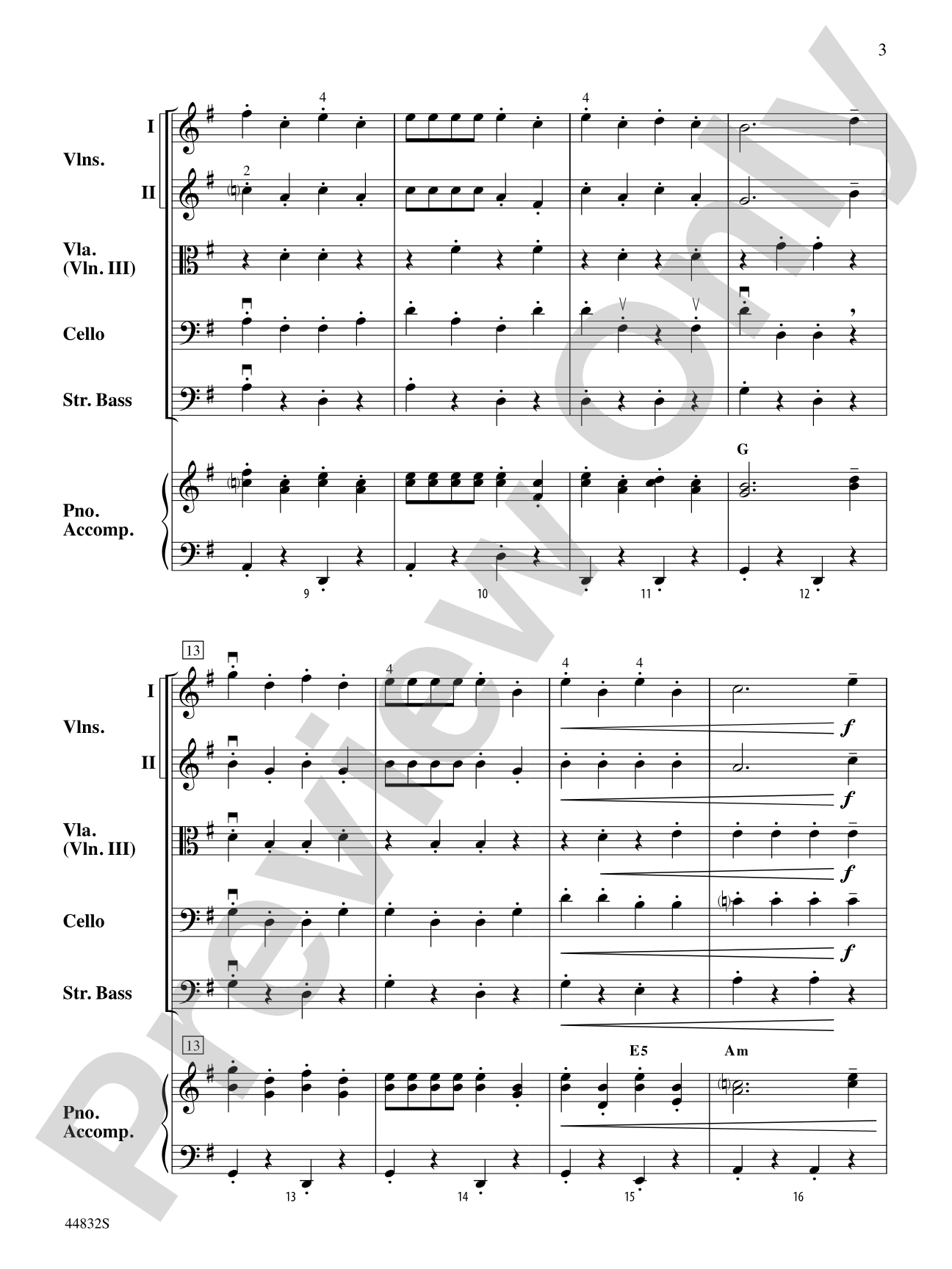 Bella Bocca Polka: String Orchestra Conductor Score & Parts