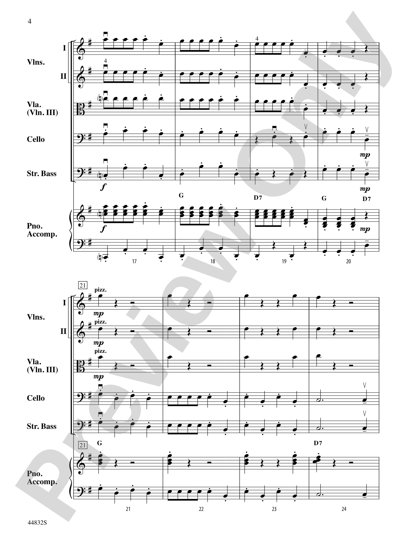Bella Bocca Polka: String Orchestra Conductor Score & Parts