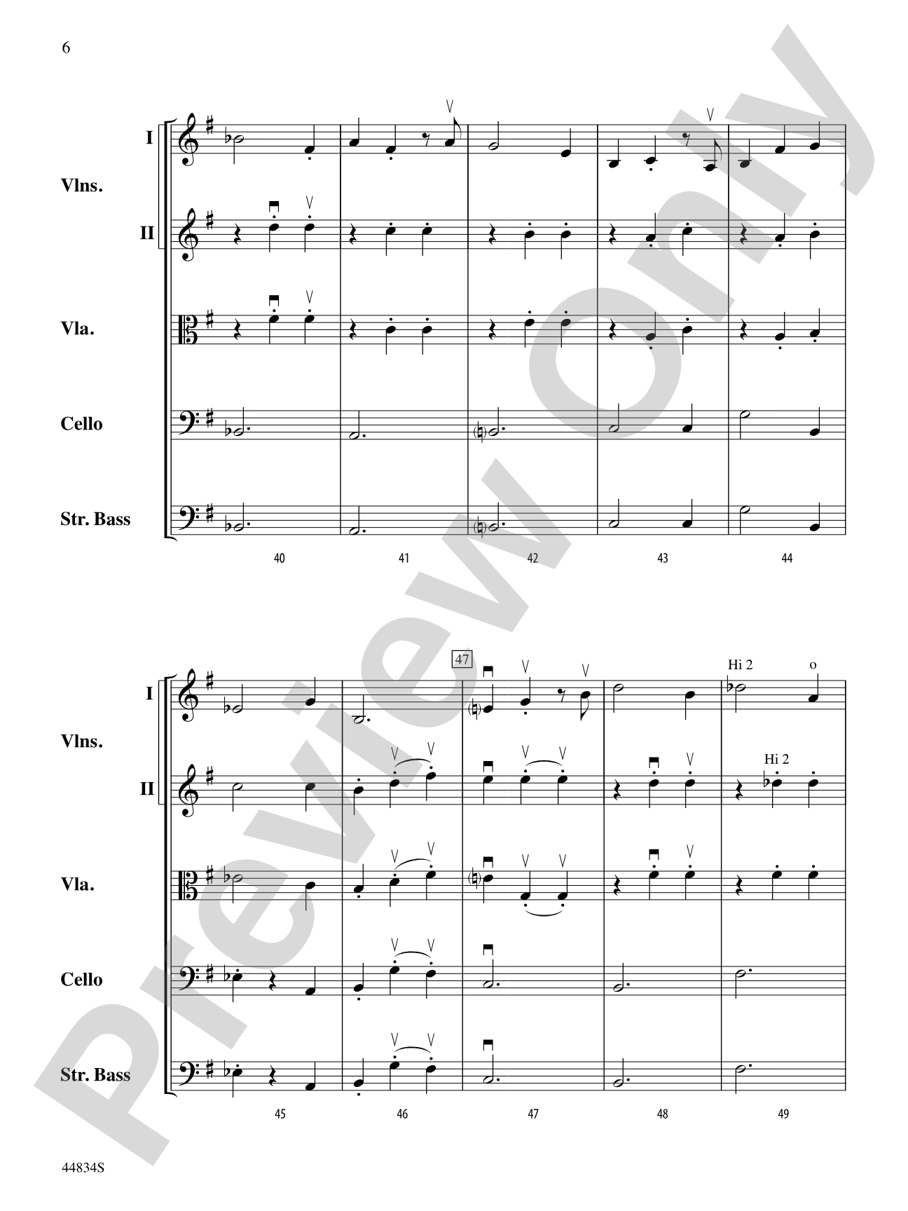 Masquerade: String Orchestra Conductor Score & Parts