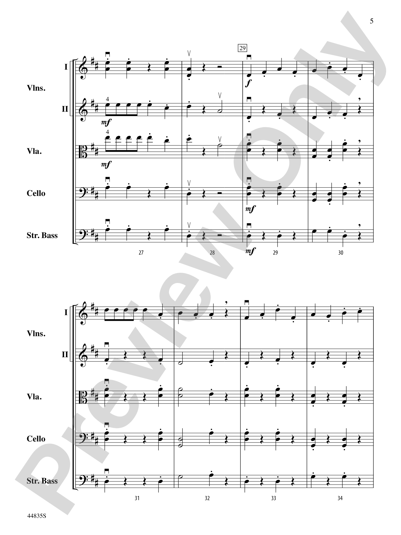 Buckland Hollow: String Orchestra Conductor Score & Parts