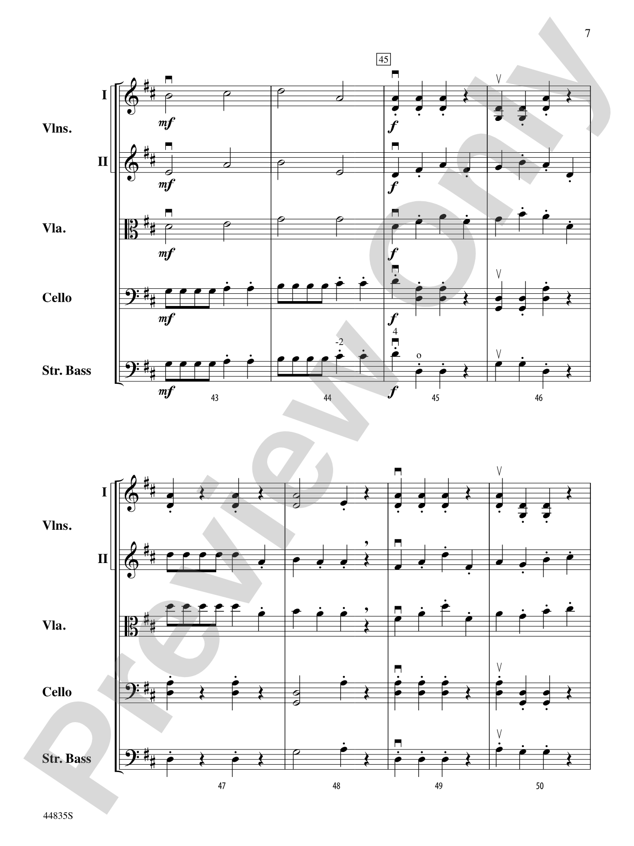 Buckland Hollow: String Orchestra Conductor Score & Parts