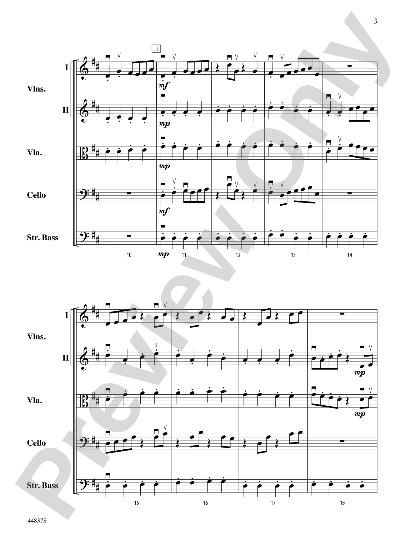 A Spark of Courage: String Orchestra Conductor Score & Parts
