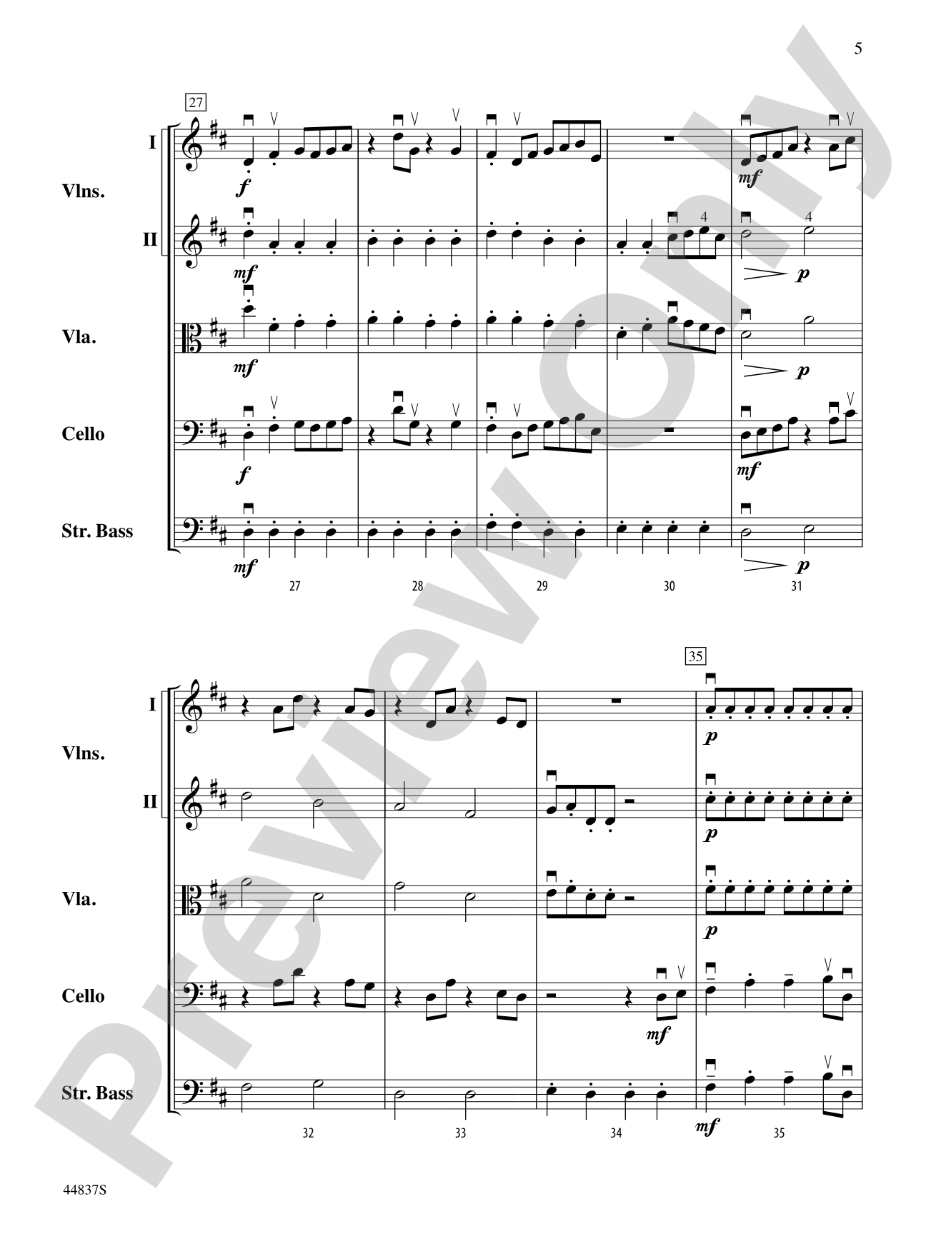 A Spark of Courage: String Orchestra Conductor Score & Parts