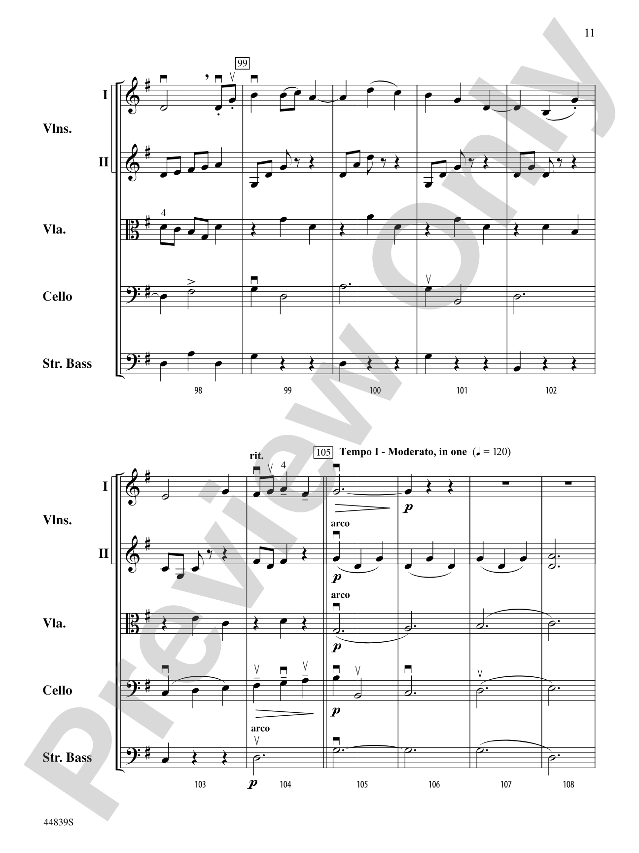 Acadia First Light: String Orchestra Conductor Score & Parts