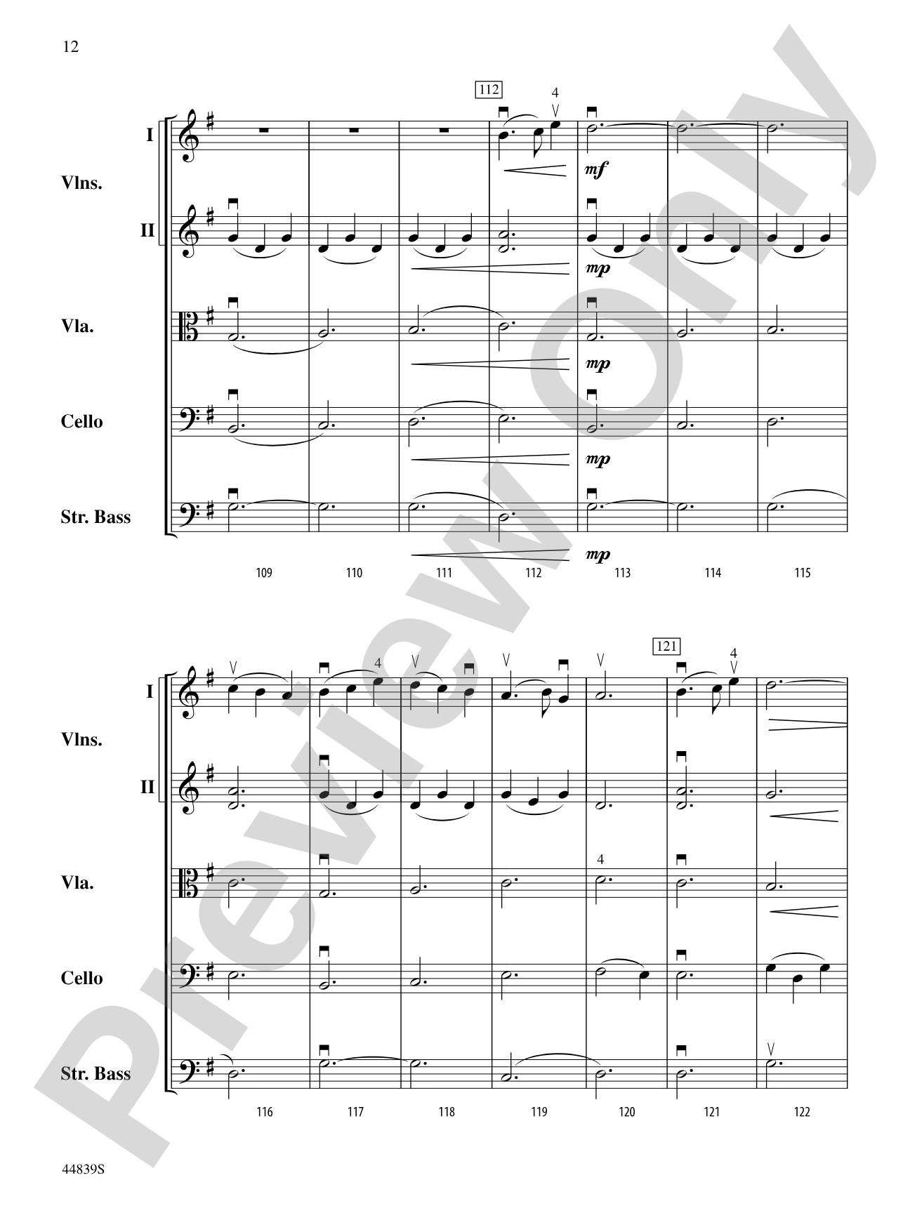 Acadia First Light: String Orchestra Conductor Score & Parts