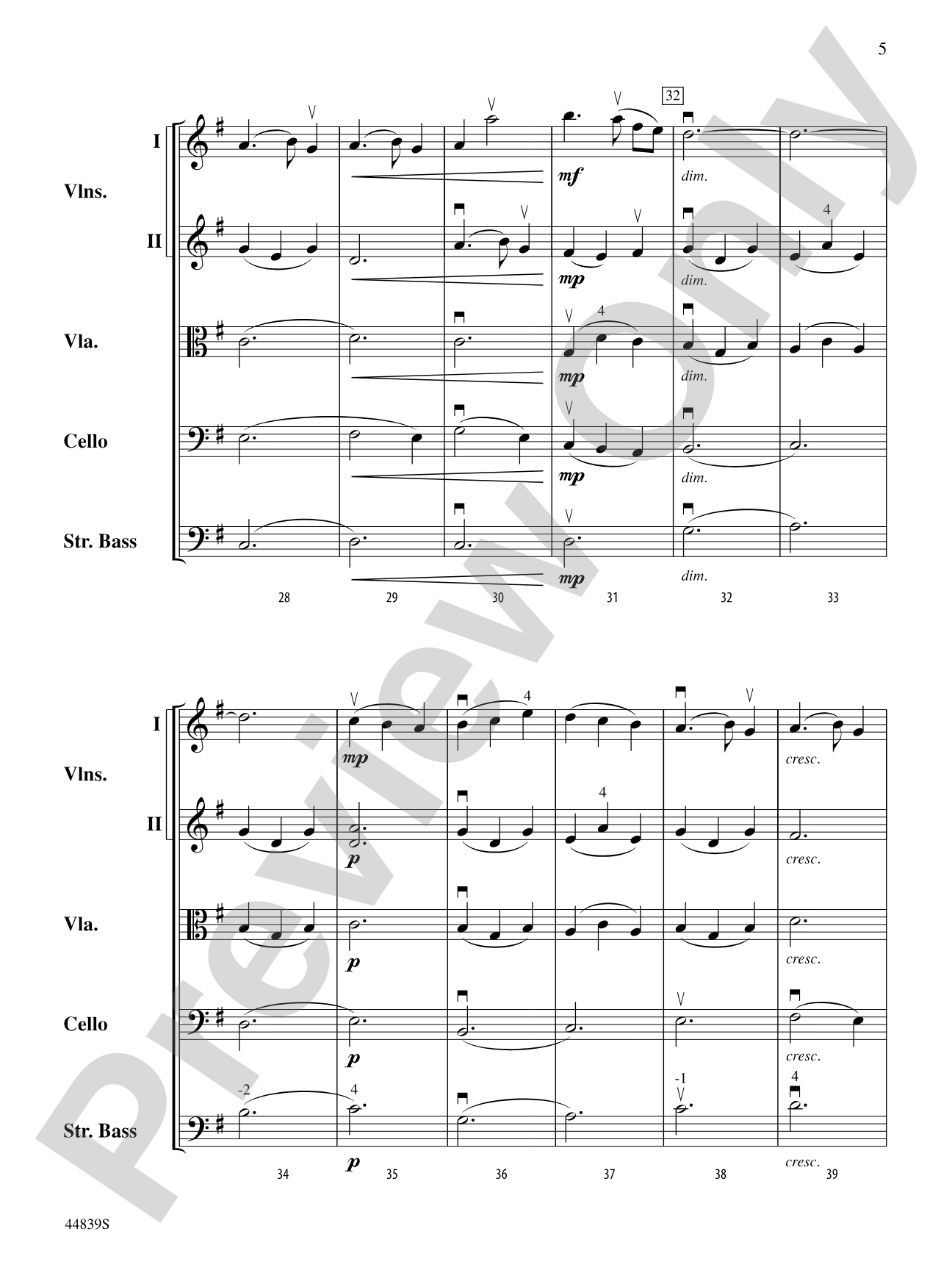 Acadia First Light: String Orchestra Conductor Score & Parts