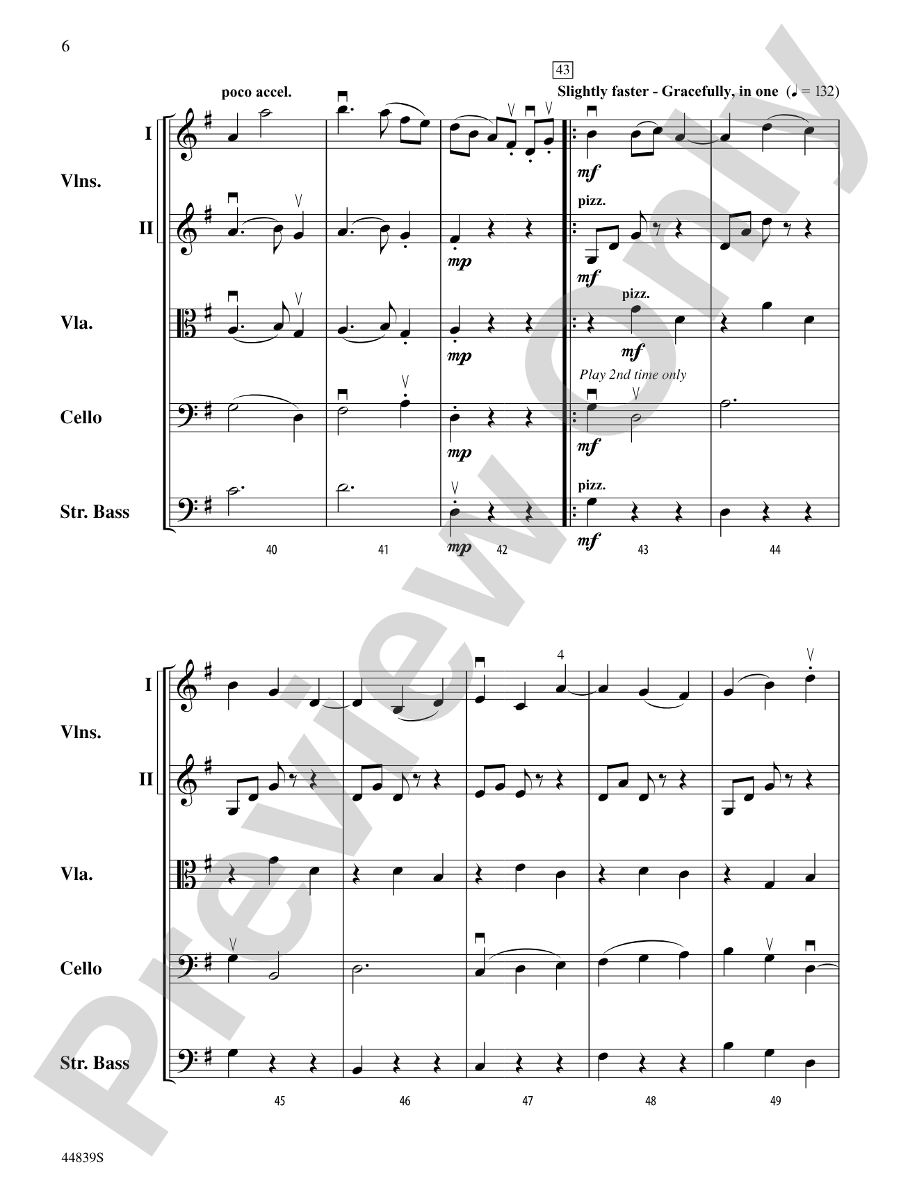 Acadia First Light: String Orchestra Conductor Score & Parts