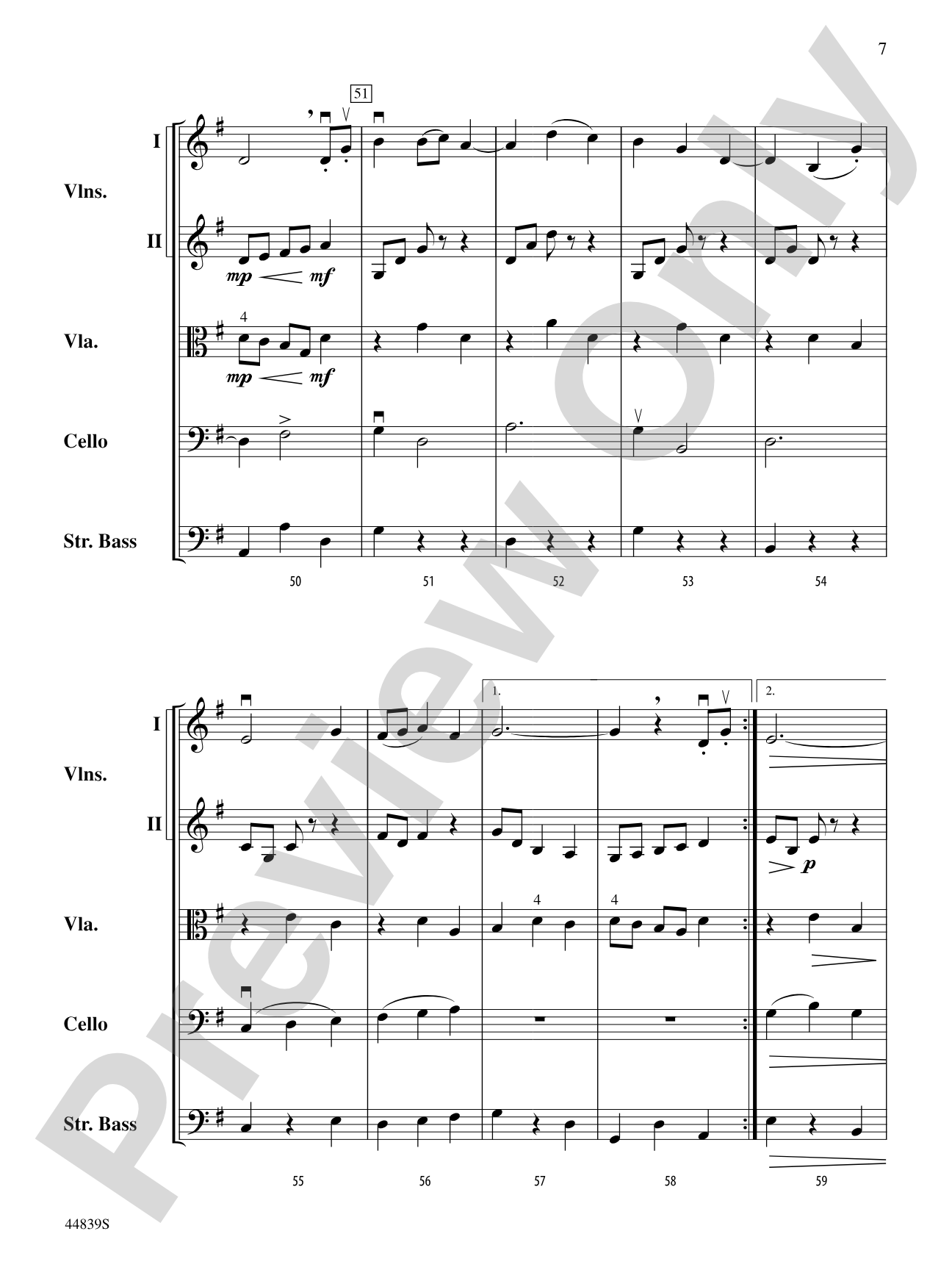 Acadia First Light: String Orchestra Conductor Score & Parts