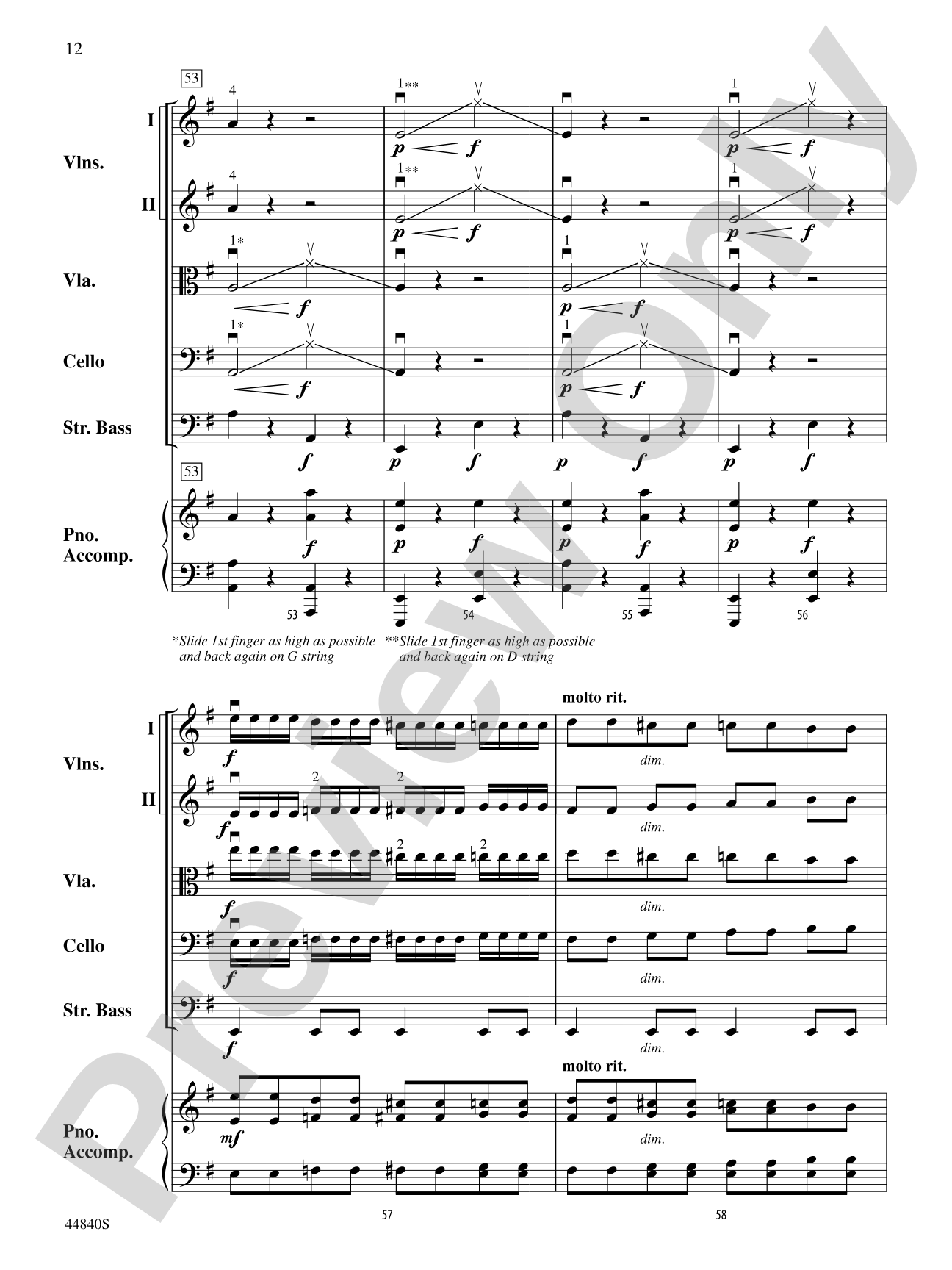 Millennium Cyclone: String Orchestra Conductor Score & Parts