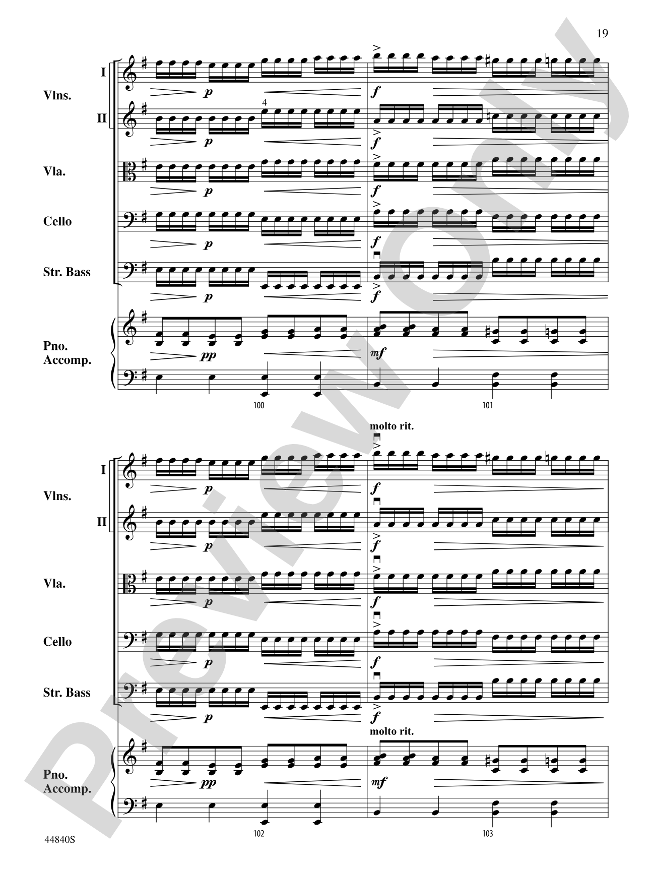 Millennium Cyclone: String Orchestra Conductor Score & Parts
