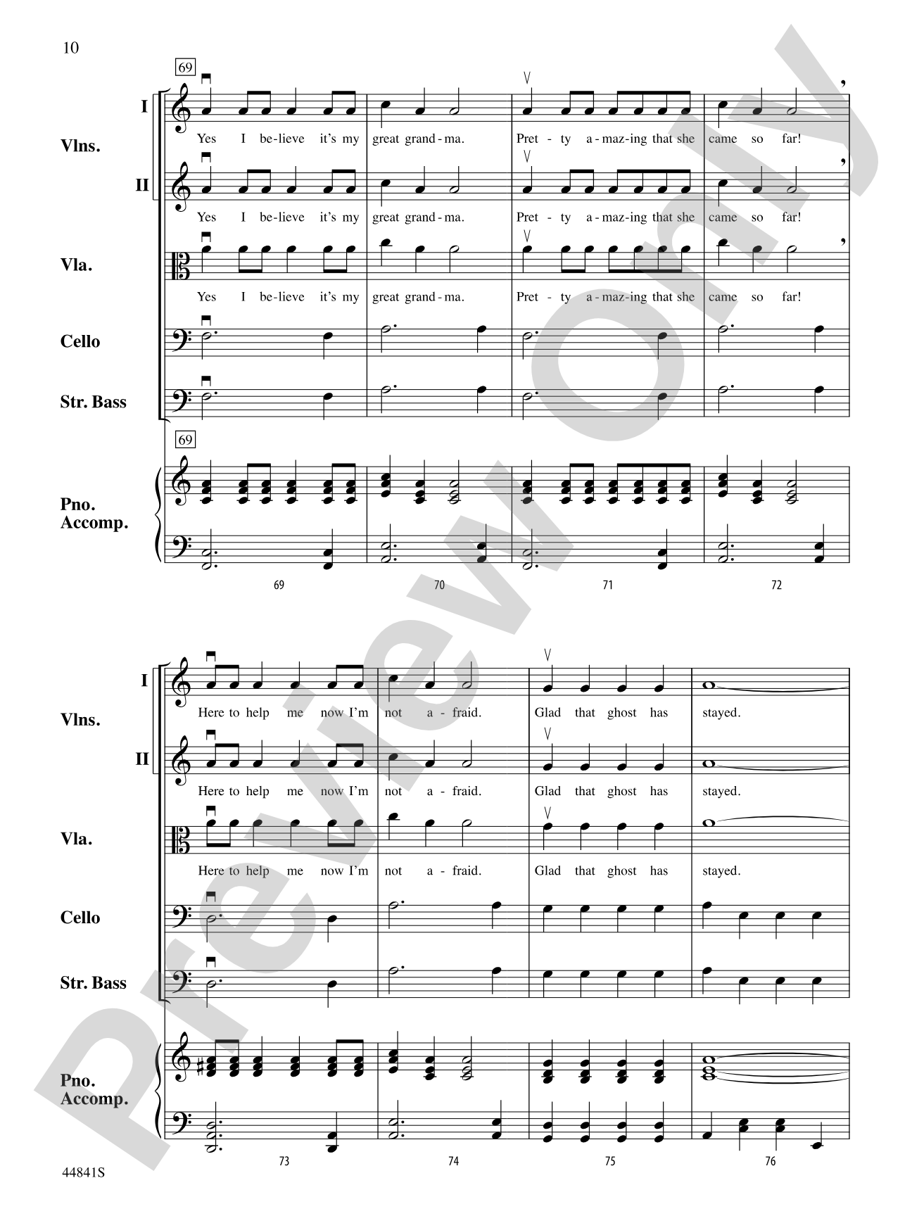 Ghost in the Living Room: String Orchestra Conductor Score & Parts
