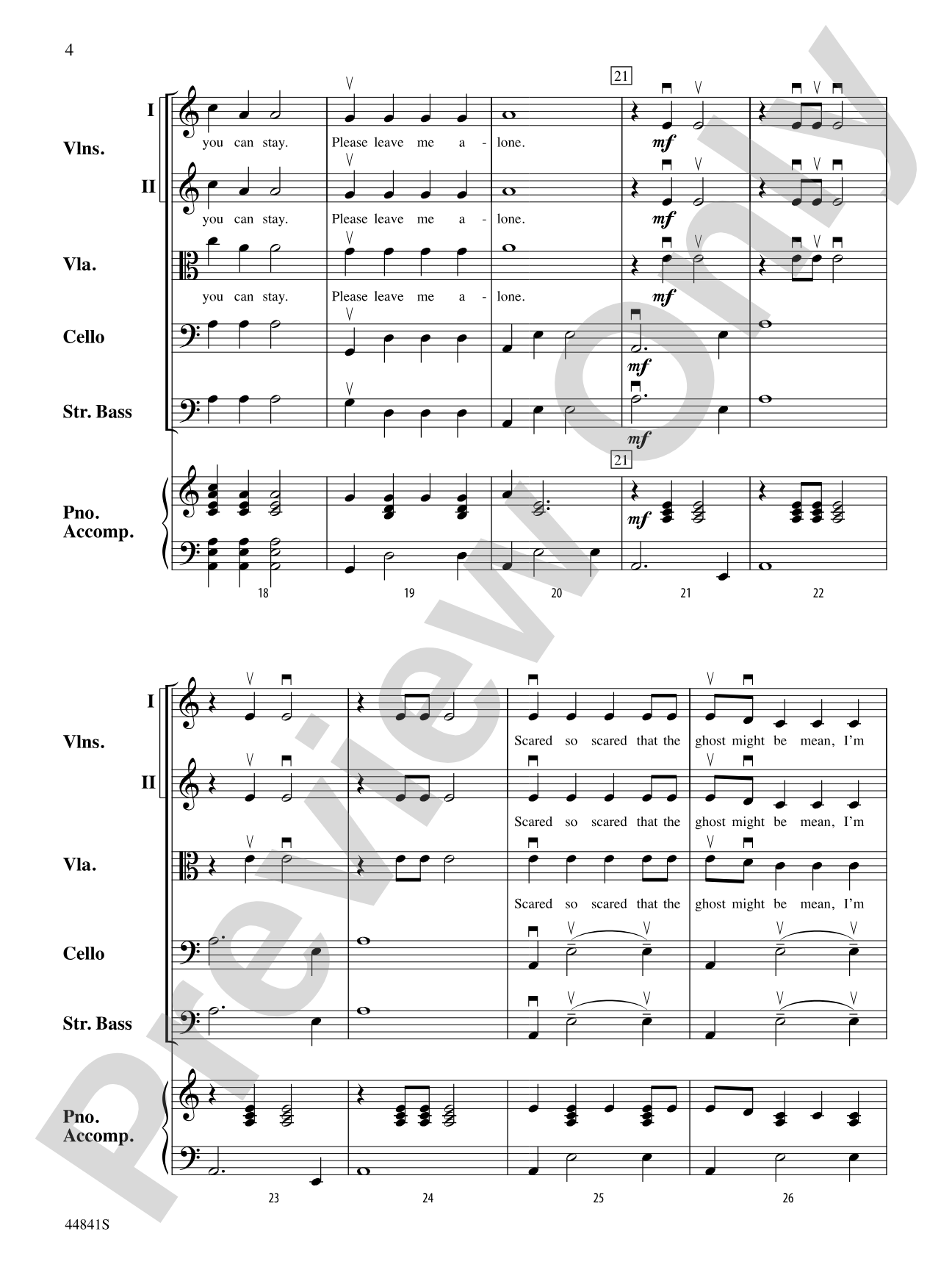 Ghost in the Living Room: String Orchestra Conductor Score & Parts