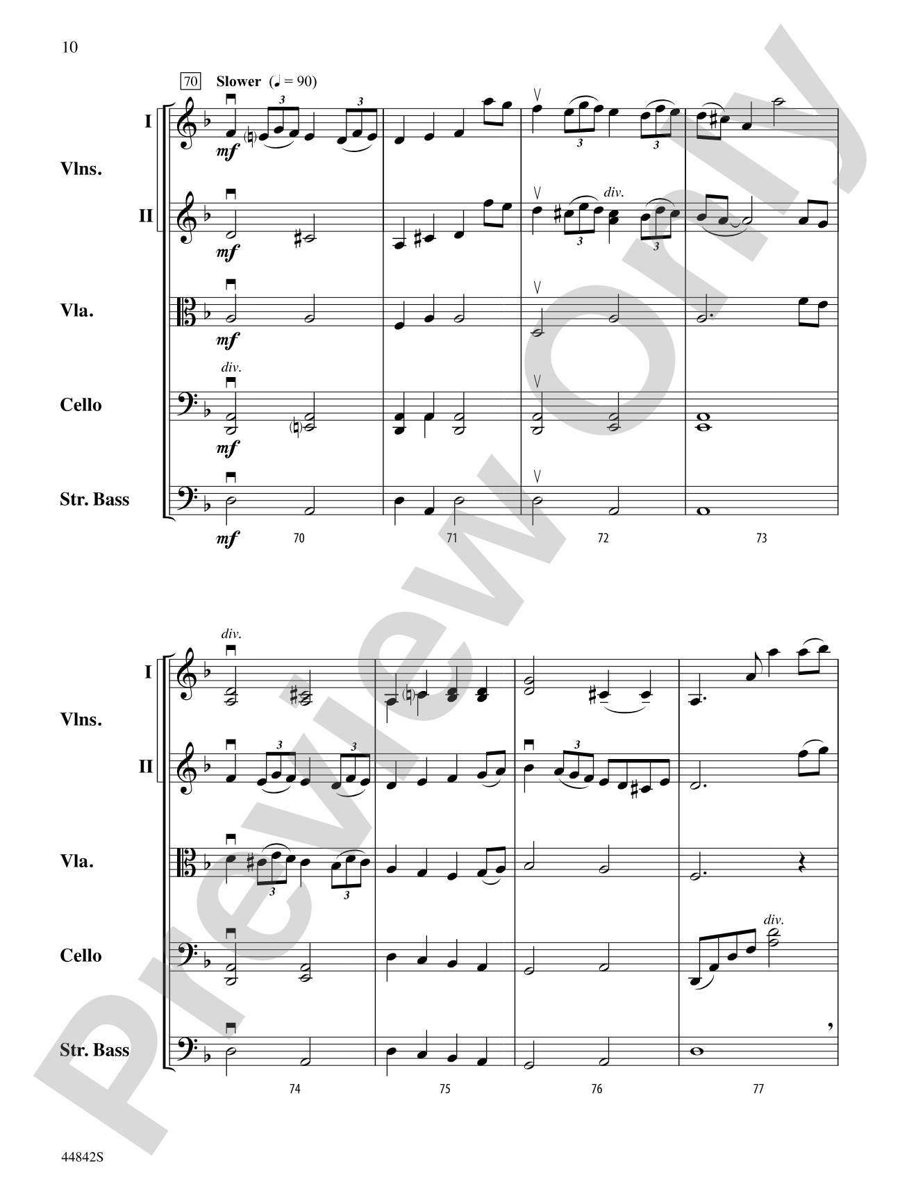 Russian Fantasy: String Orchestra Conductor Score & Parts