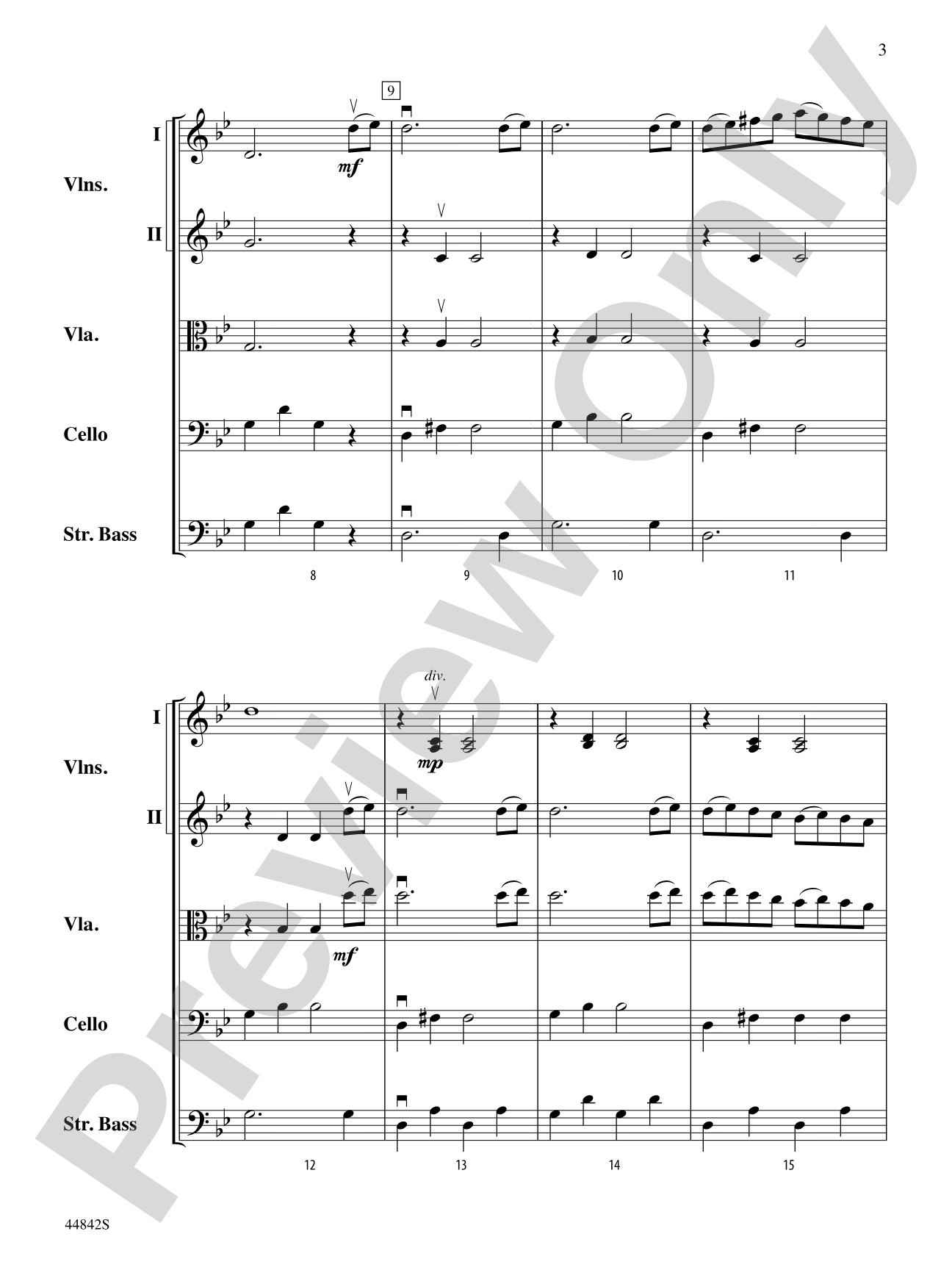 Russian Fantasy: String Orchestra Conductor Score & Parts