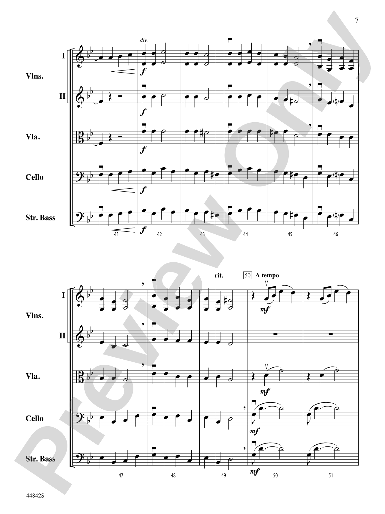 Russian Fantasy: String Orchestra Conductor Score & Parts