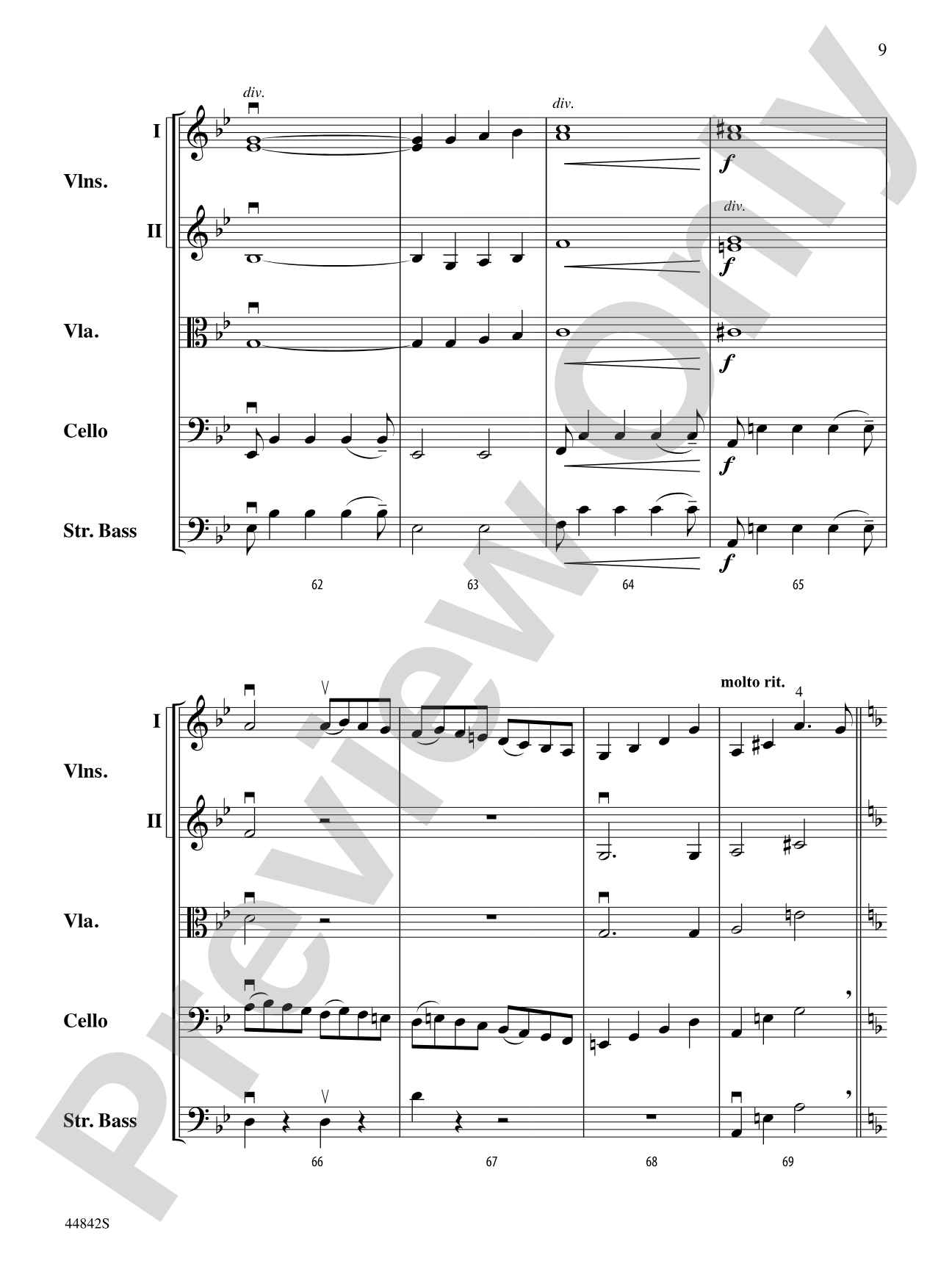 Russian Fantasy: String Orchestra Conductor Score & Parts
