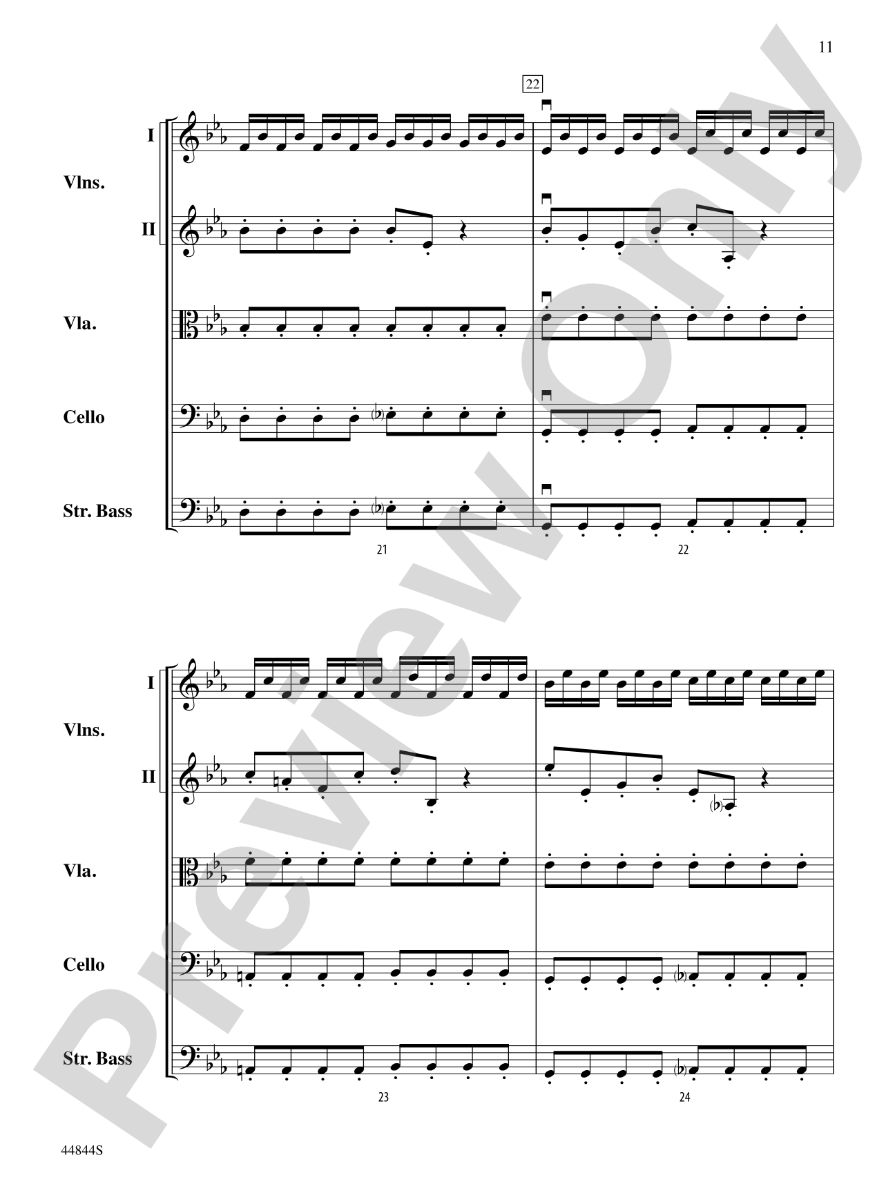 Concerto Grosso, Op. 6, No. 8: Score