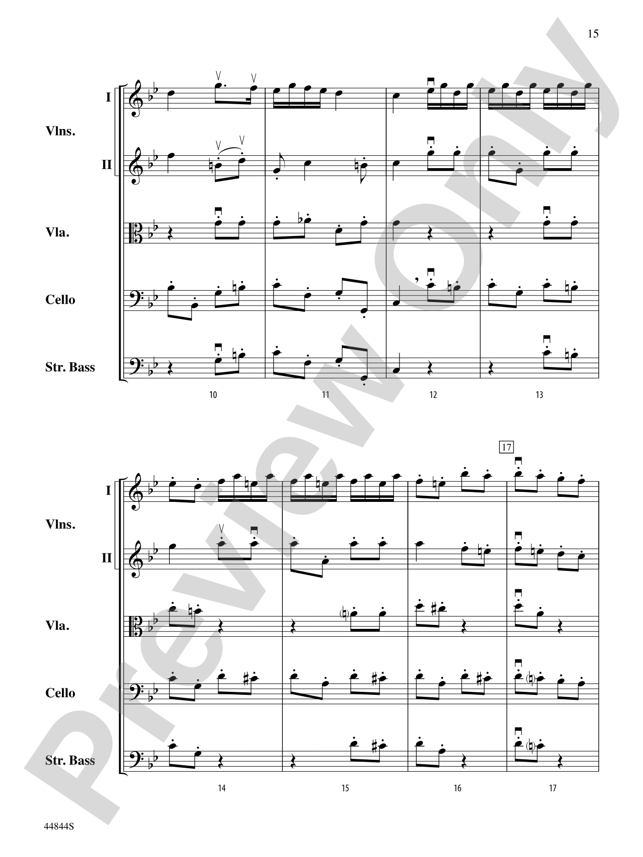 Concerto Grosso, Op. 6, No. 8: Score